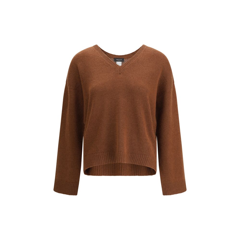 Brown Cashmere Cashmere Sweater - ventzia