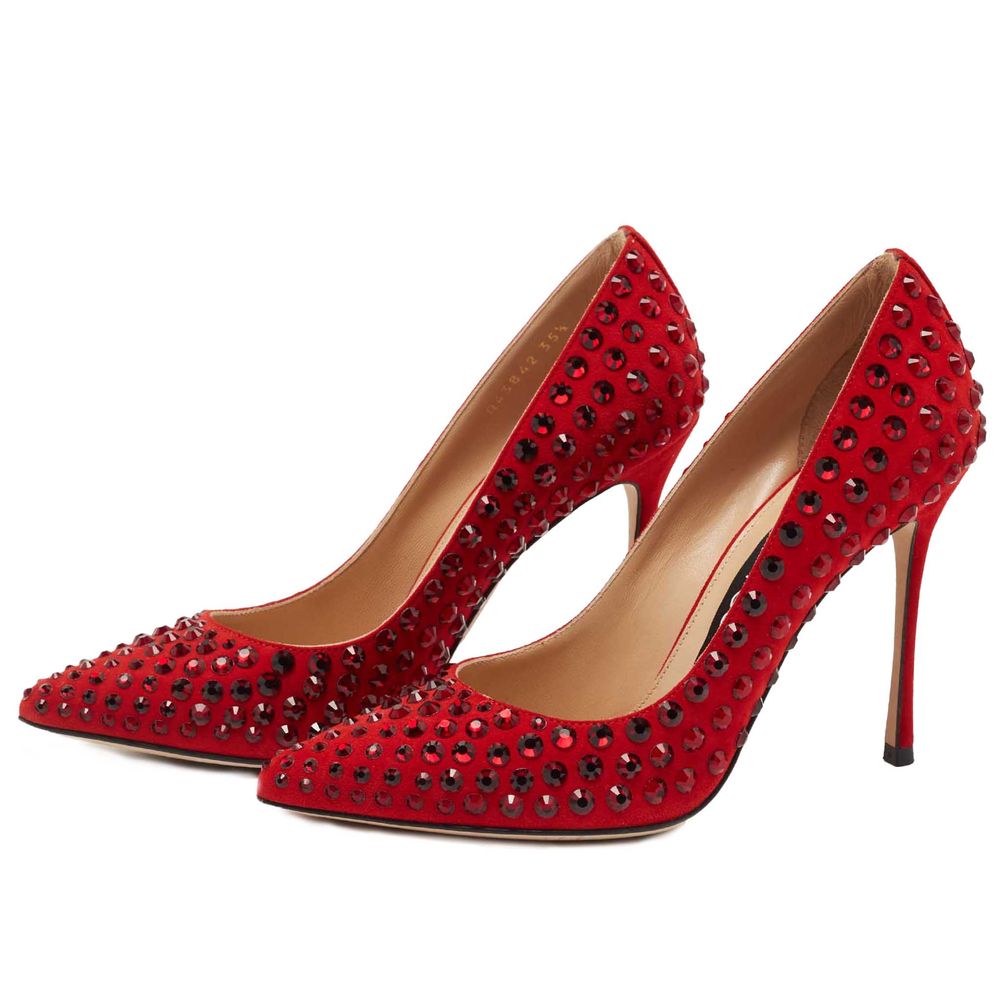 Red Calfskin Pump - ventzia