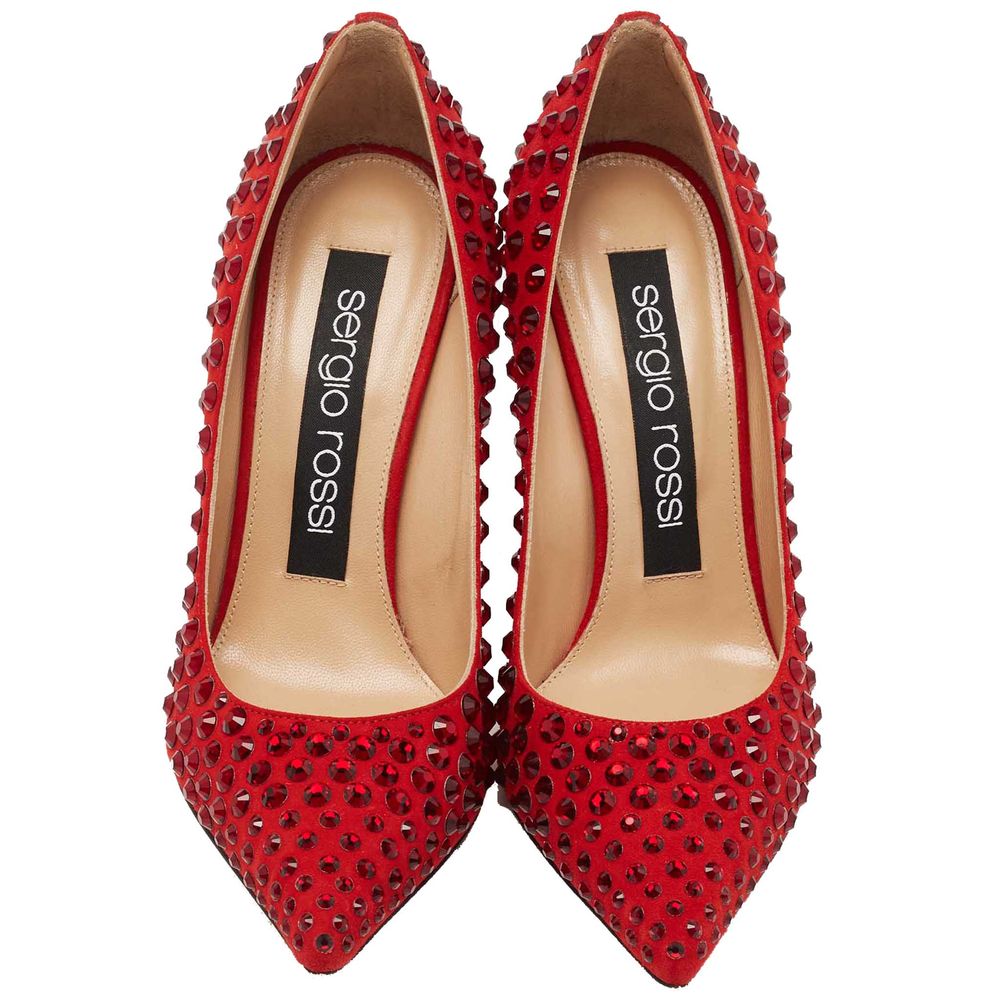 Red Calfskin Pump - ventzia