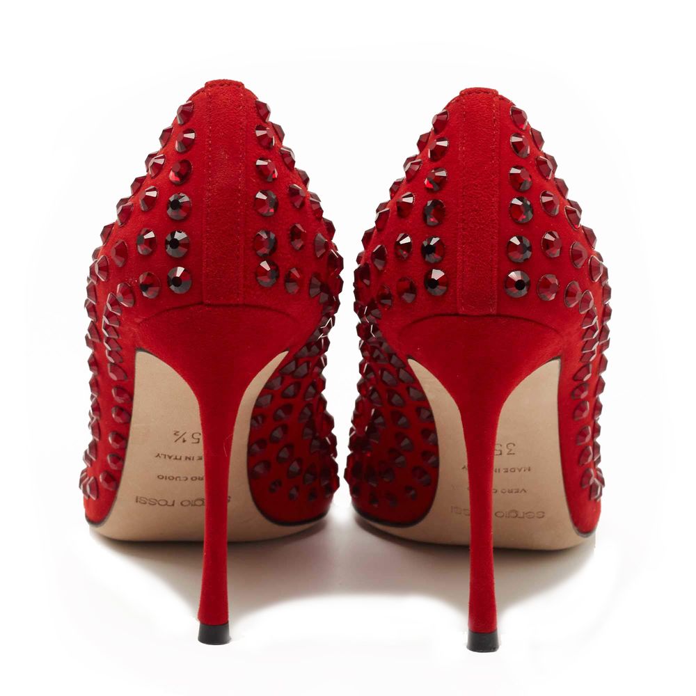 Red Calfskin Pump - ventzia