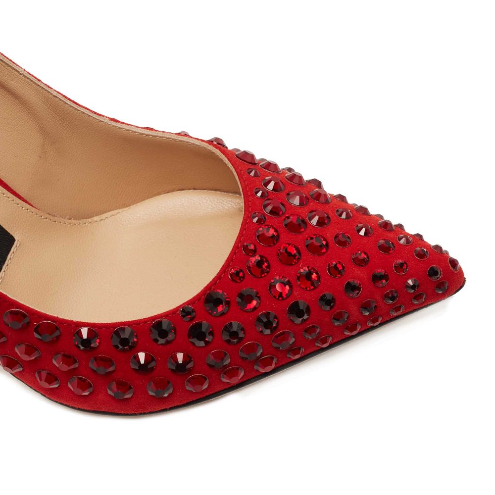 Red Calfskin Pump - ventzia