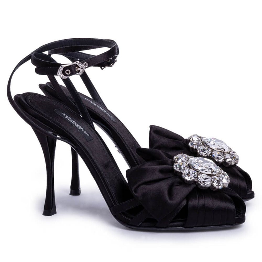 Black Goatskin Sandal - ventzia