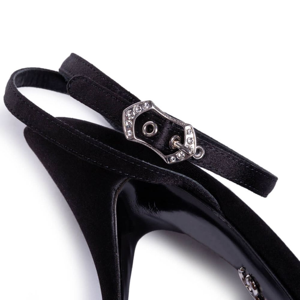 Black Goatskin Sandal - ventzia