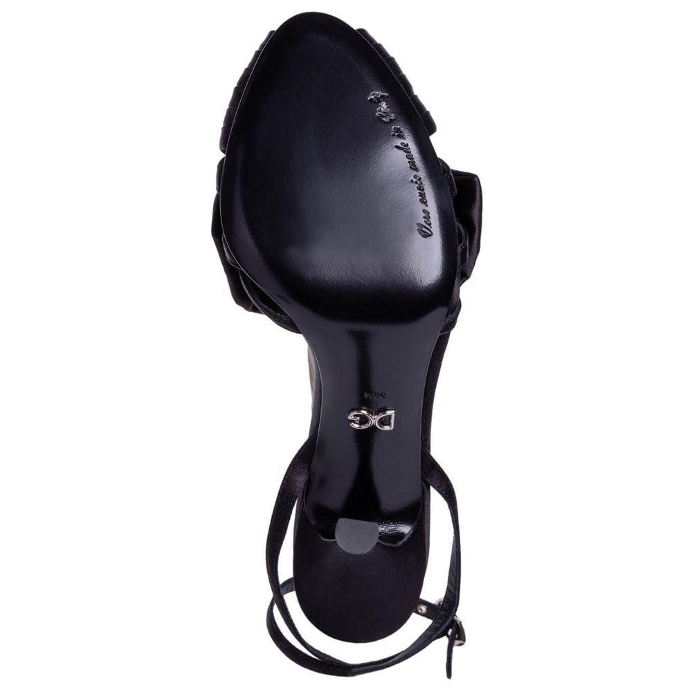 Black Goatskin Sandal - ventzia