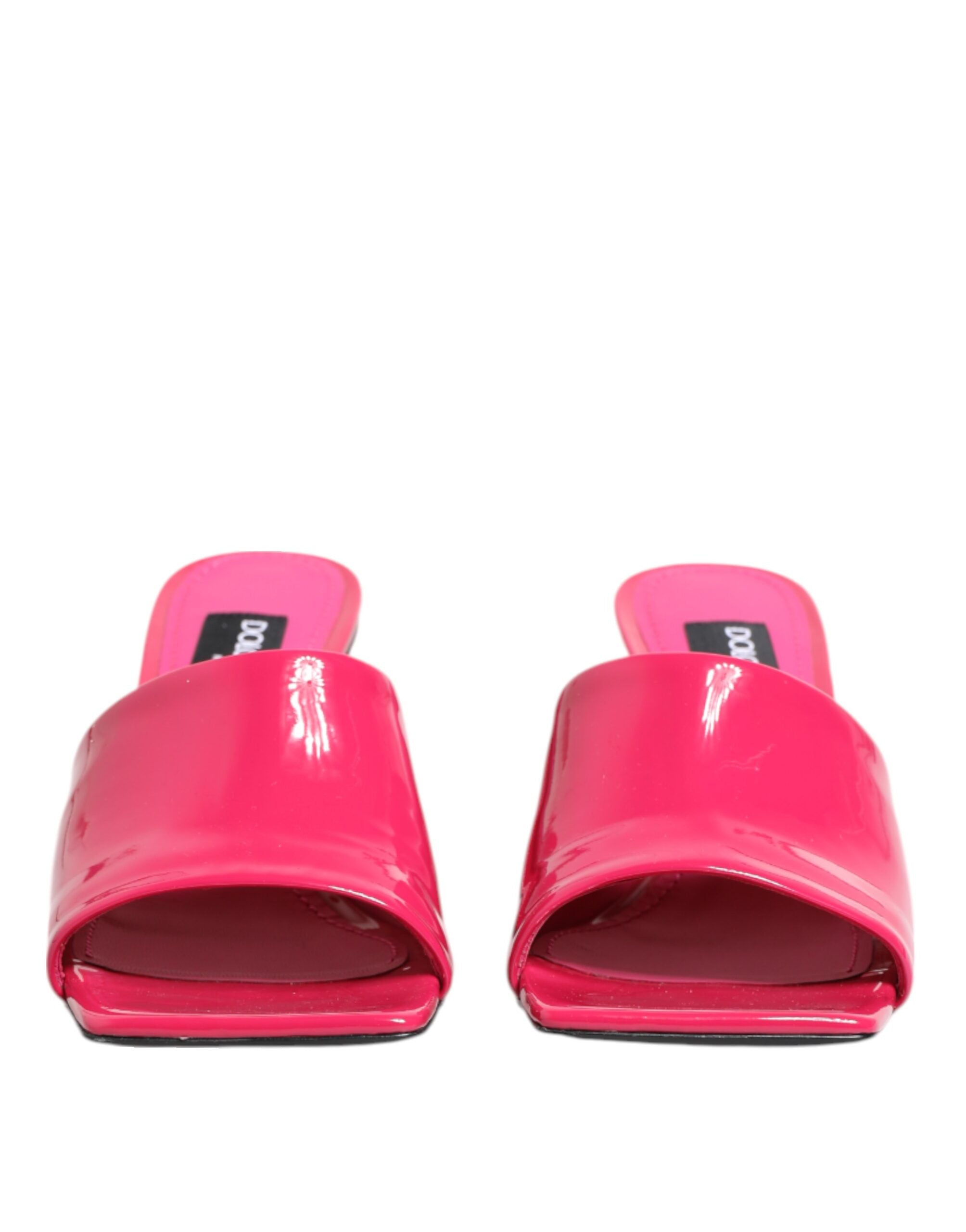 Pink Open Toe Block Heel Mules Sandals Shoes - ventzia