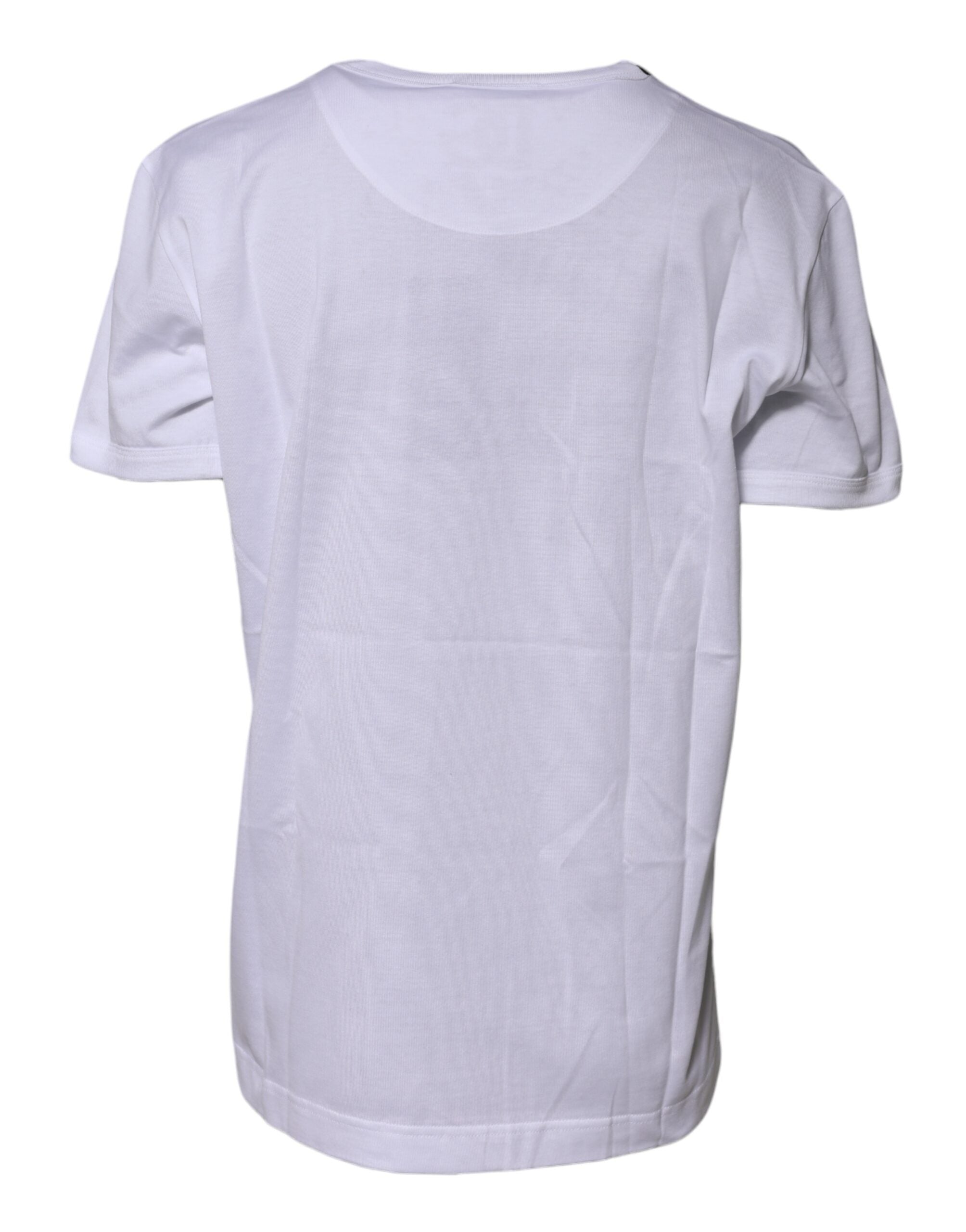 White Cotton Goodluck 2022 Crew Neck T-shirt - ventzia