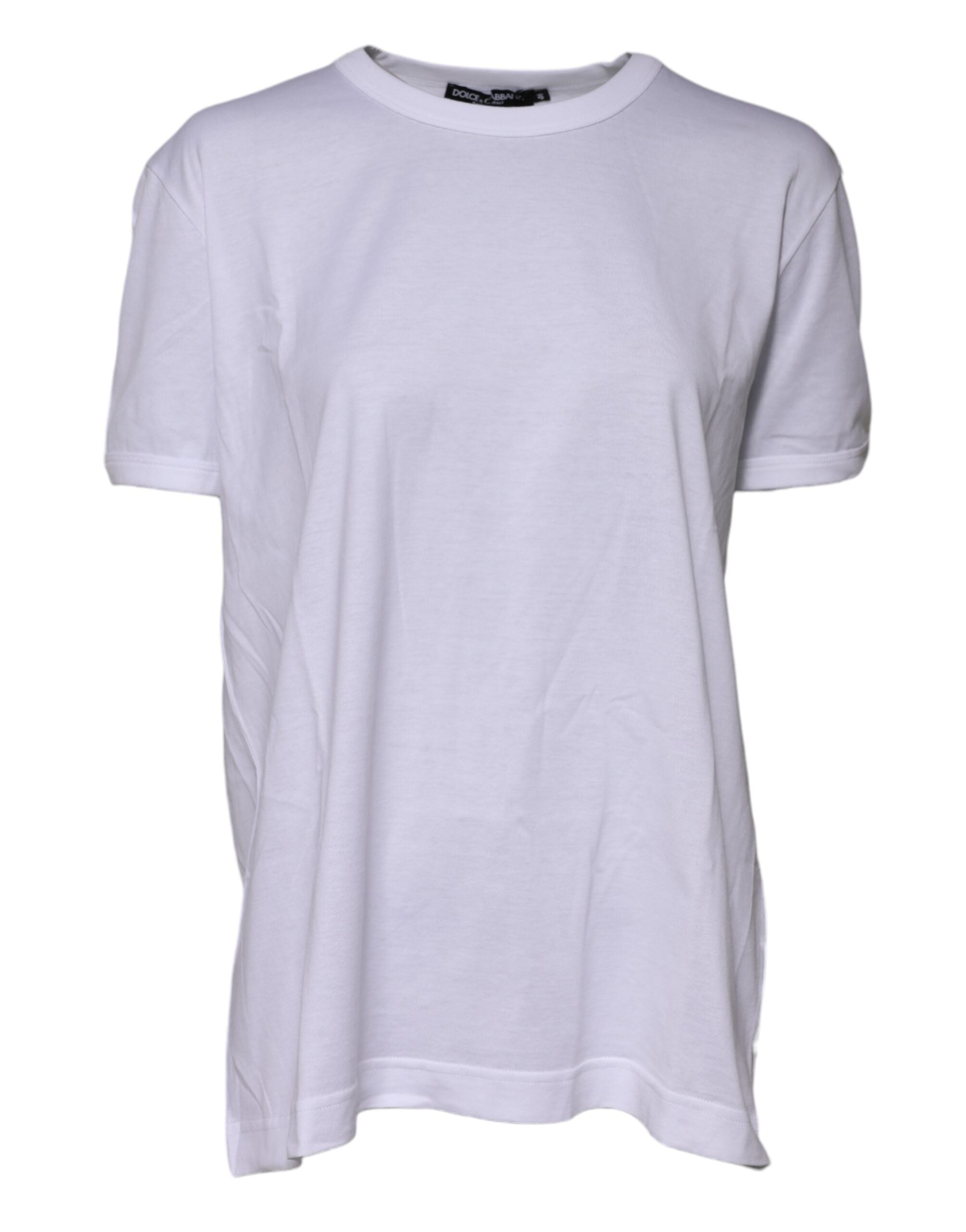 White Cotton Goodluck 2022 Crew Neck T-shirt - ventzia