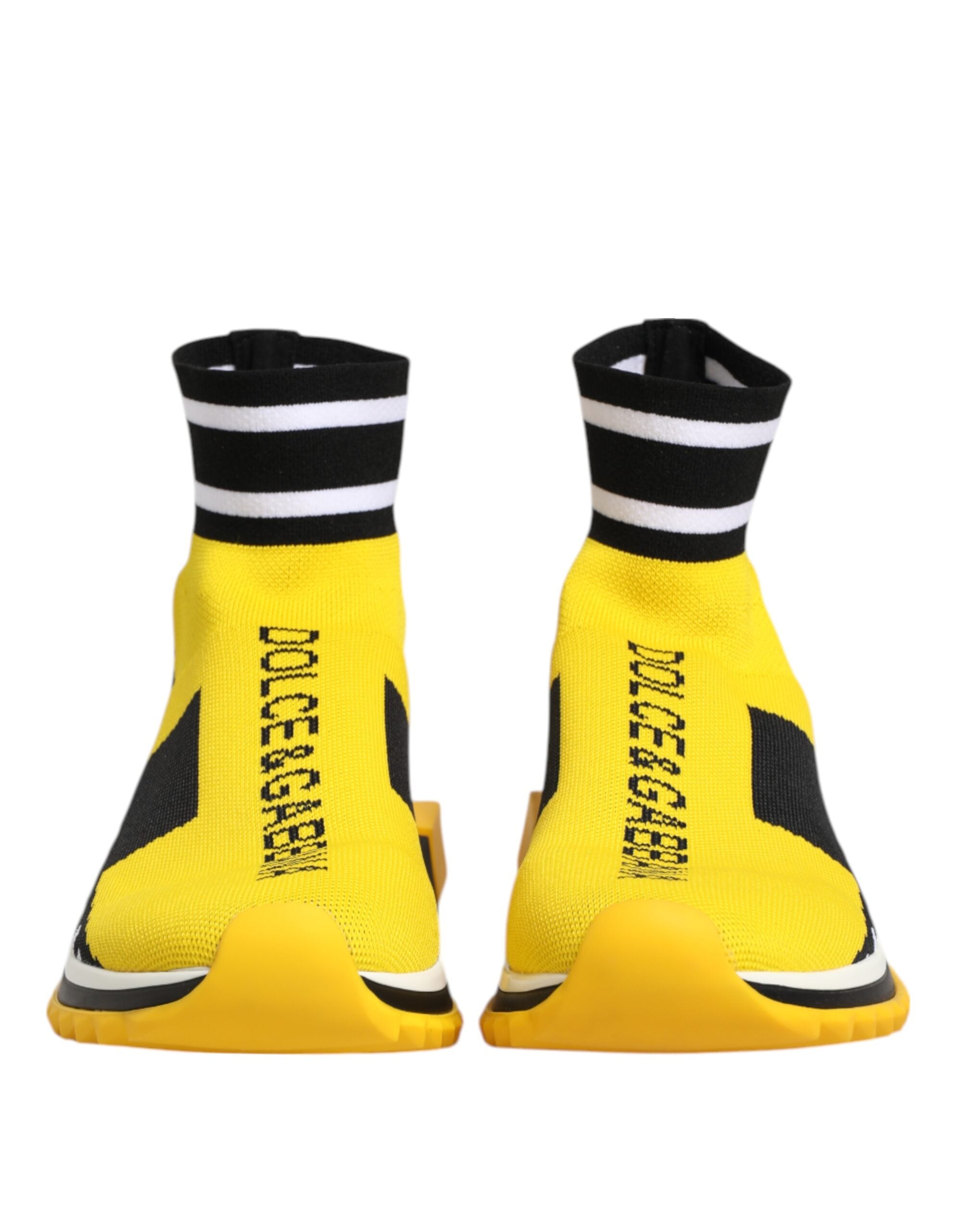 Yellow Black Sorrento Socks Sneakers Shoes - ventzia