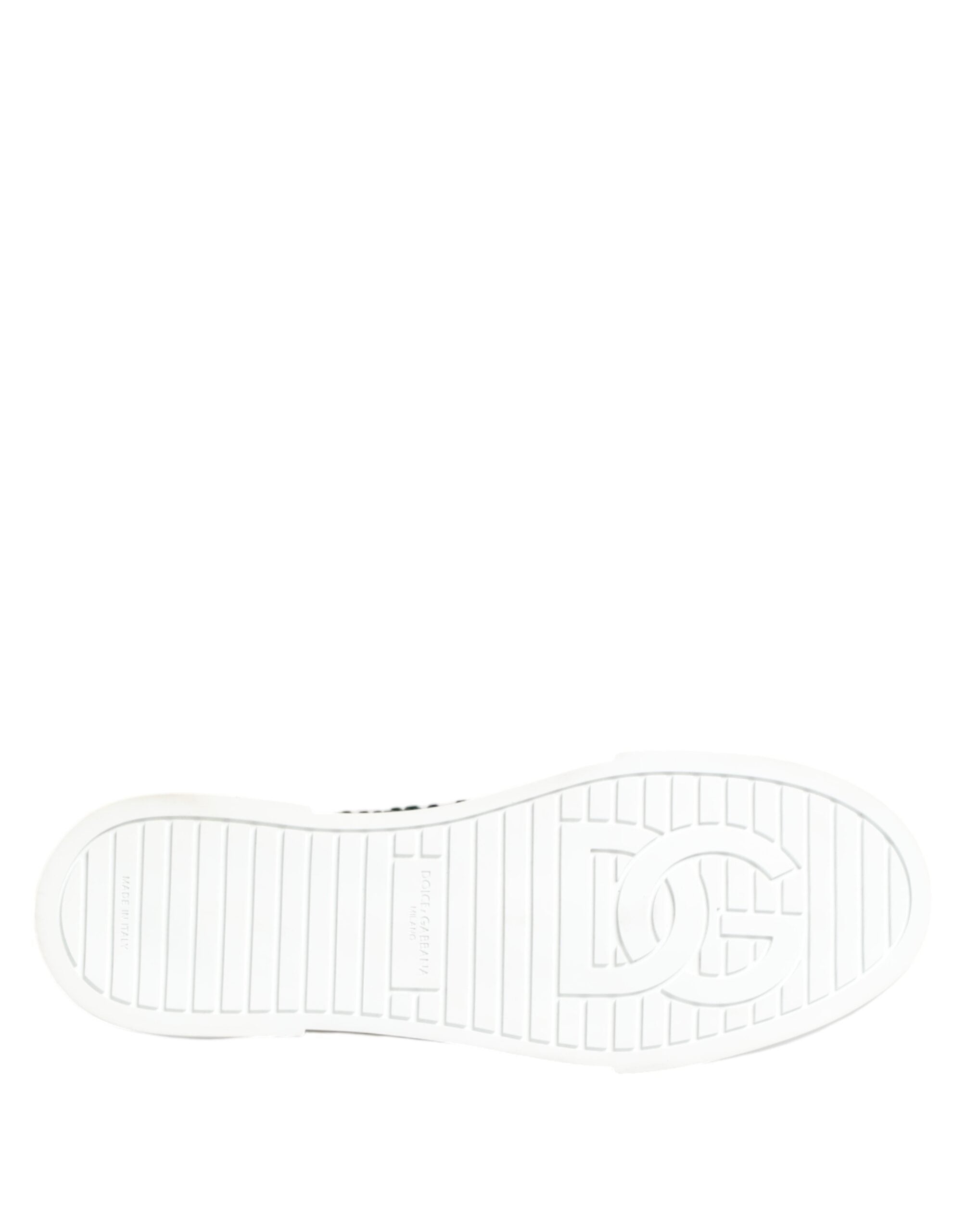 Green Portofino Crystal DG Logo Sneakers Shoes - ventzia