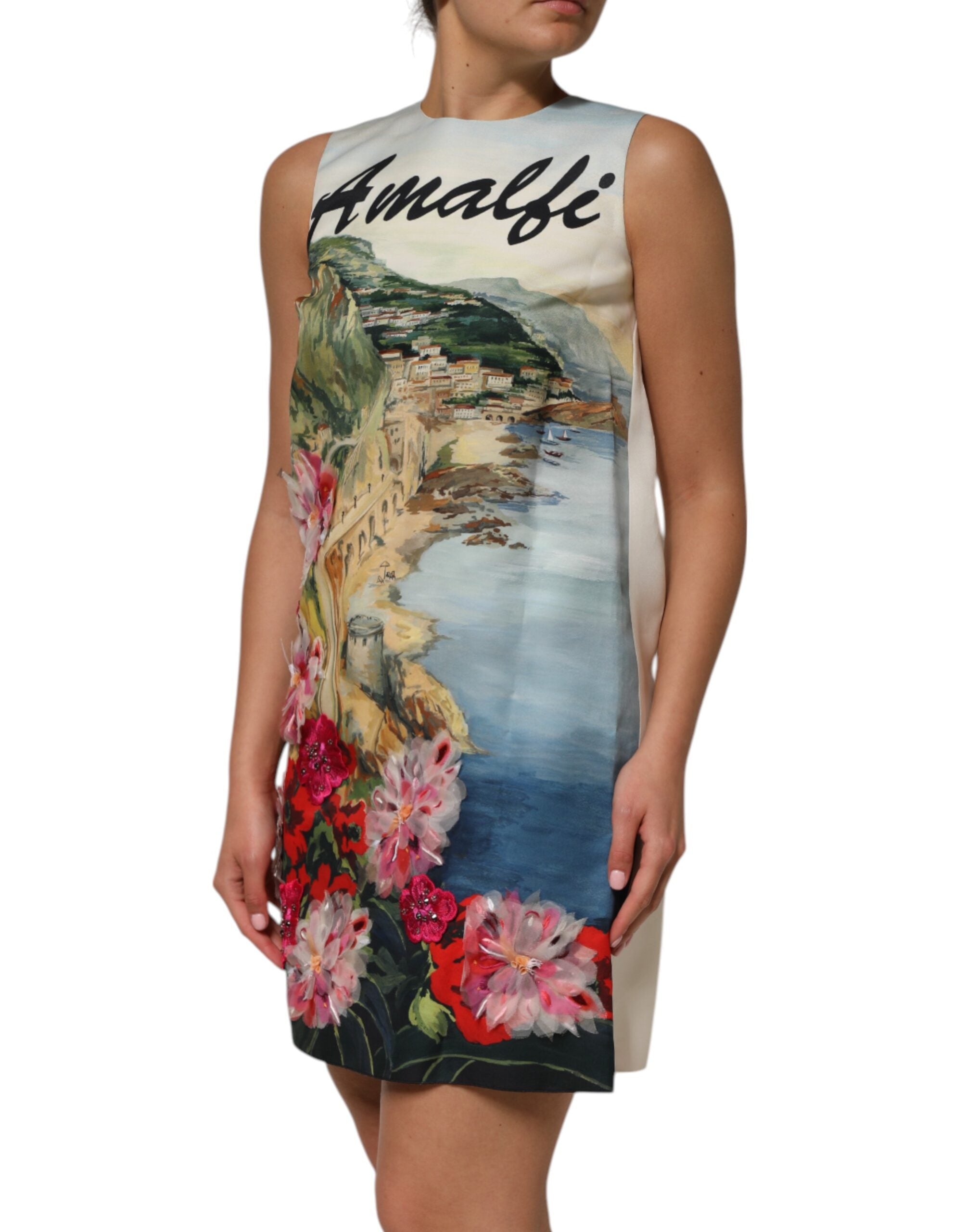 Multicolor Crystal Embellished Mini Dress - ventzia