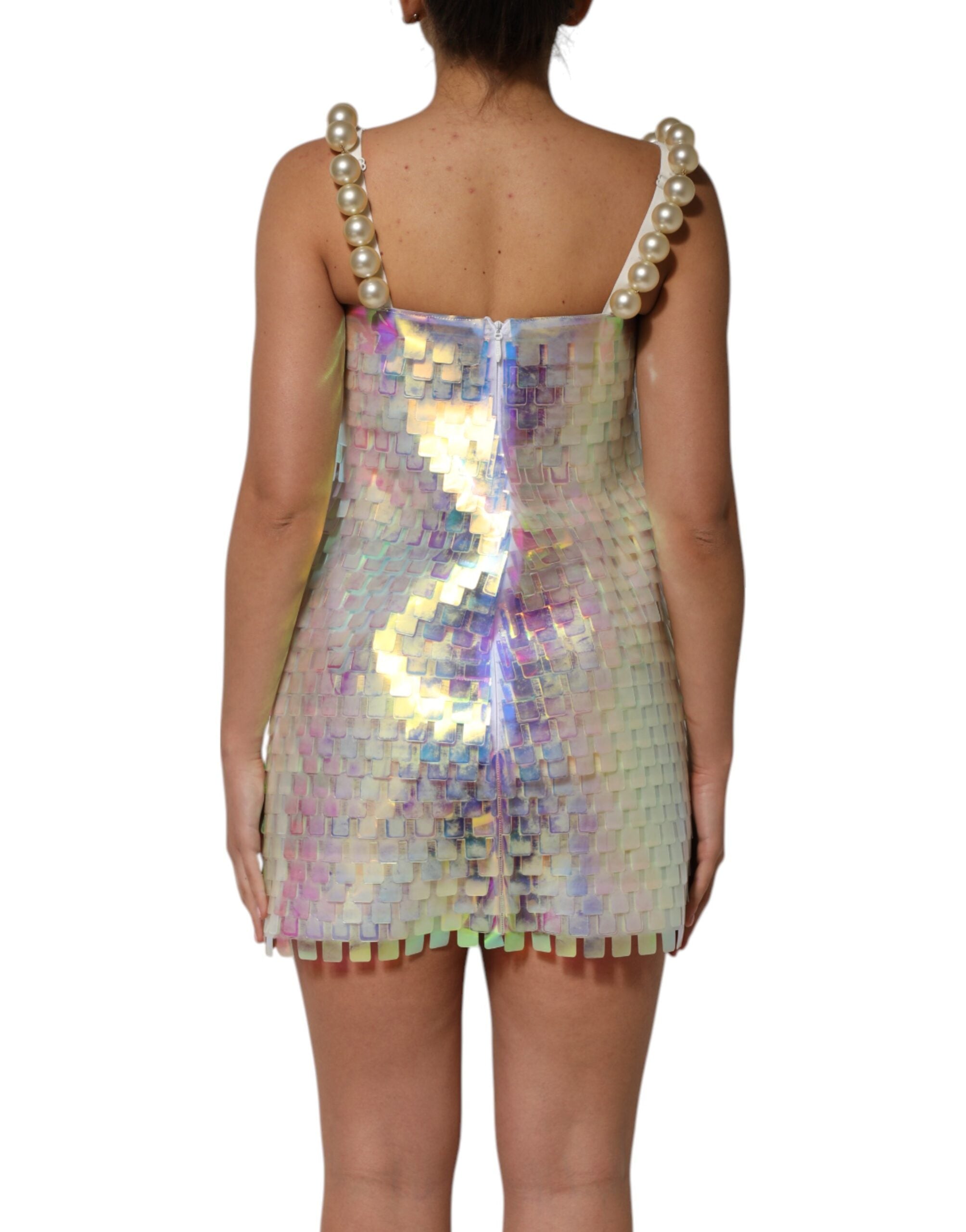 Multicolor Sequin Holographic Mini  Dress - ventzia