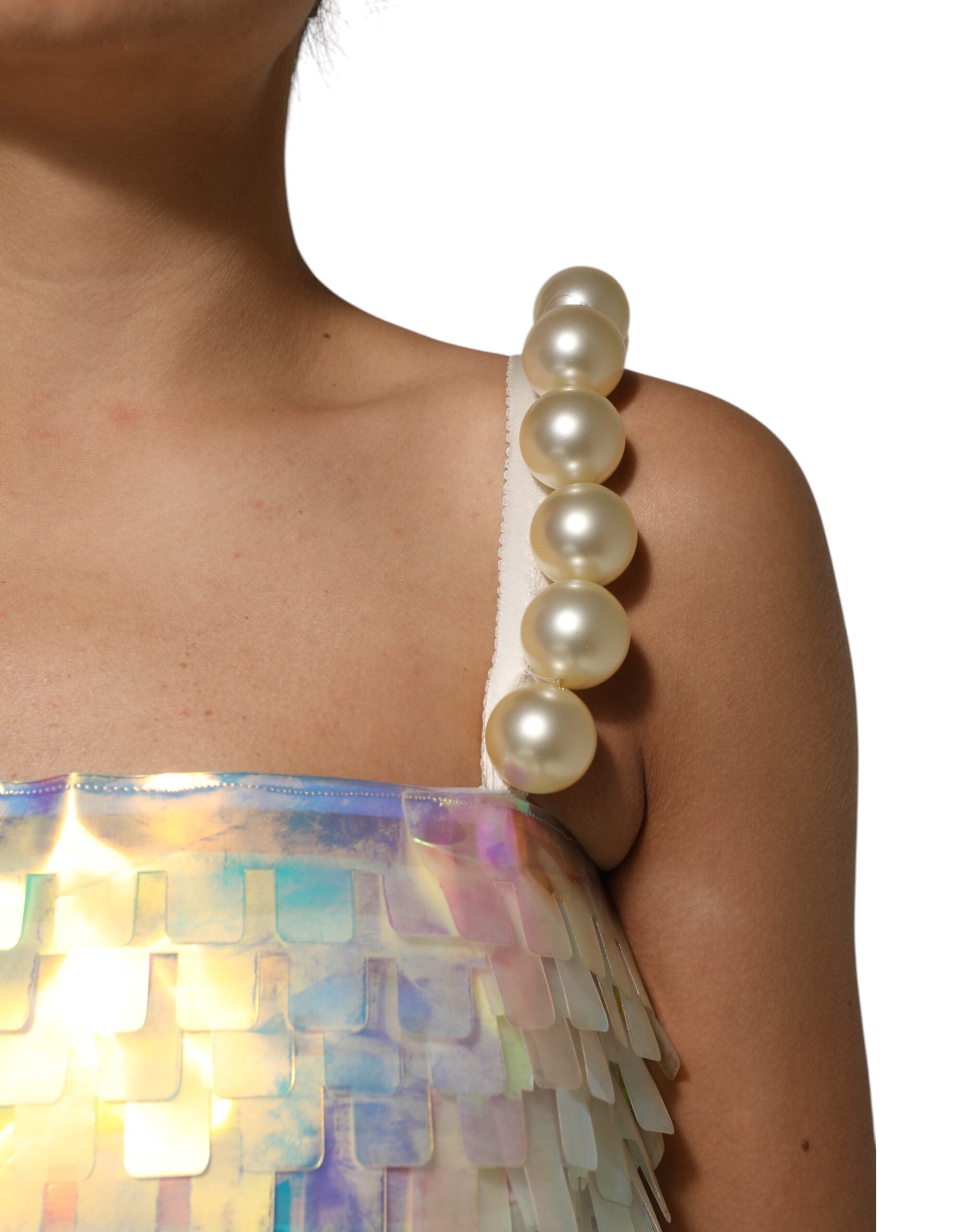 Multicolor Sequin Holographic Mini  Dress - ventzia