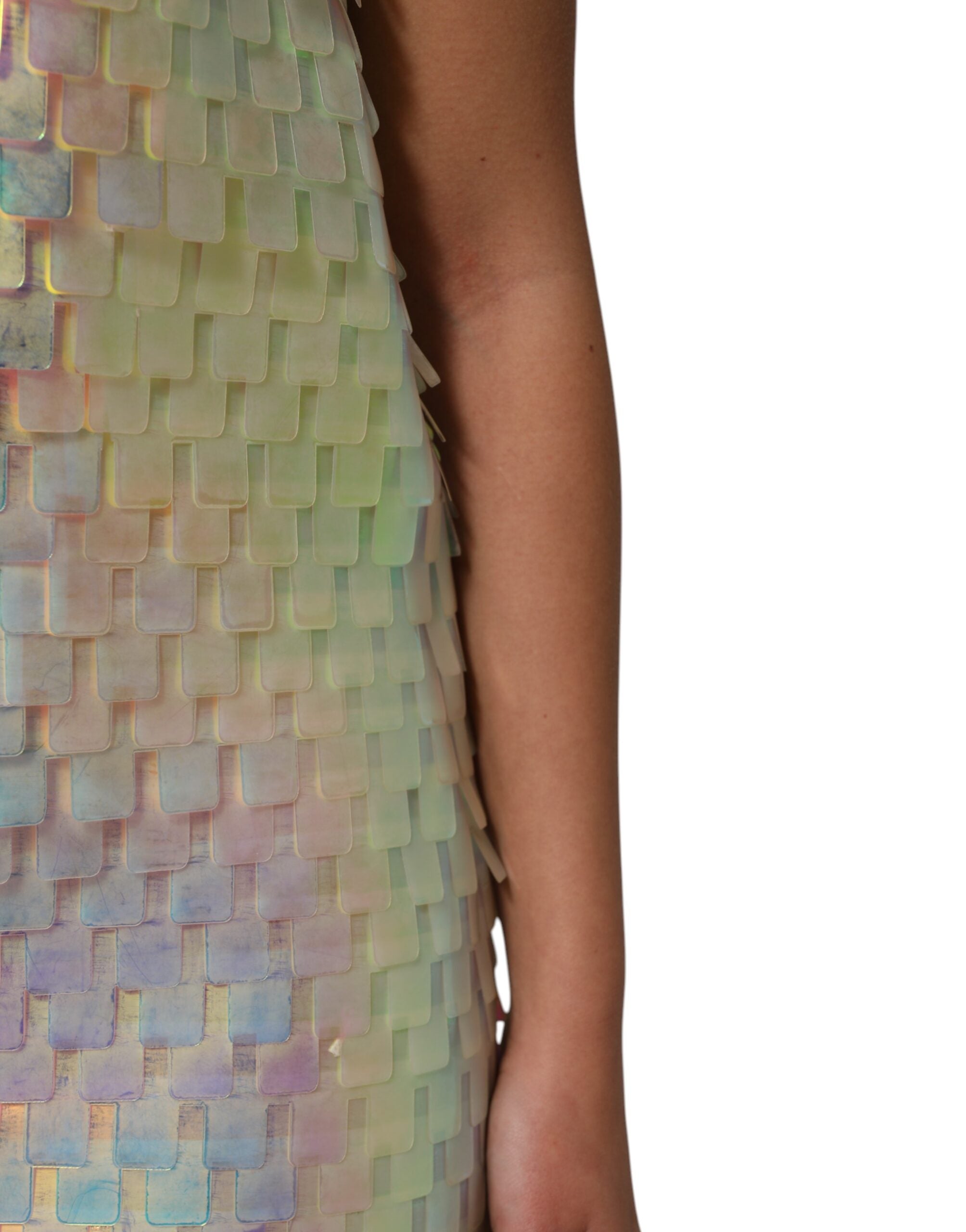 Multicolor Sequin Holographic Mini  Dress - ventzia