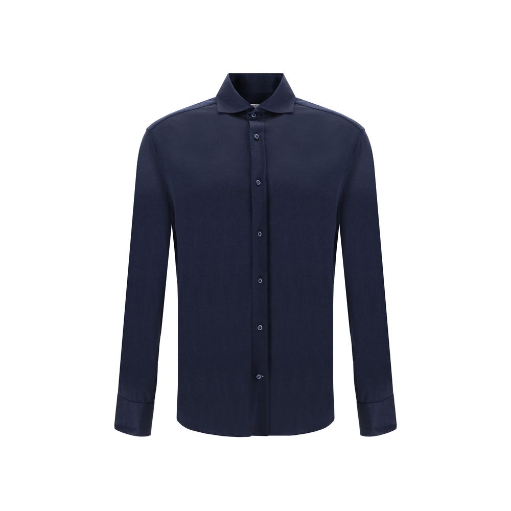 Blue Silk Shirt - ventzia