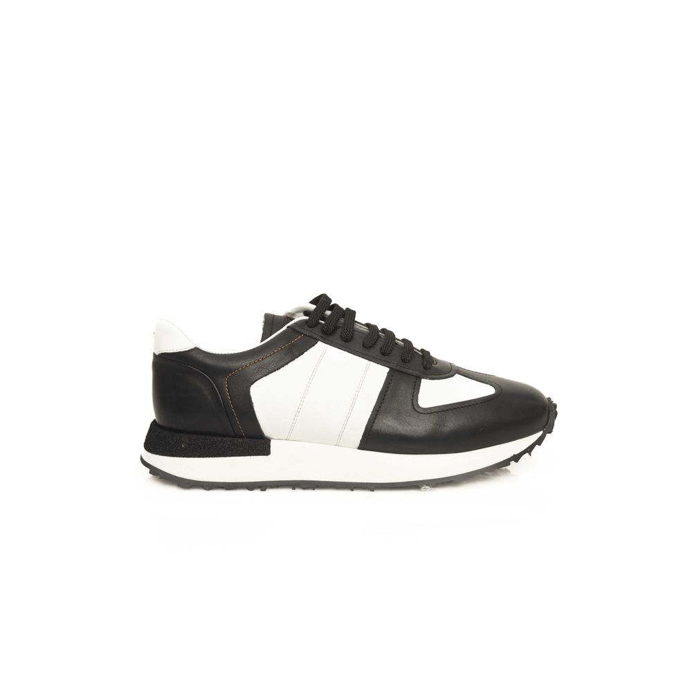 Black Calfskin Men Sneaker - ventzia