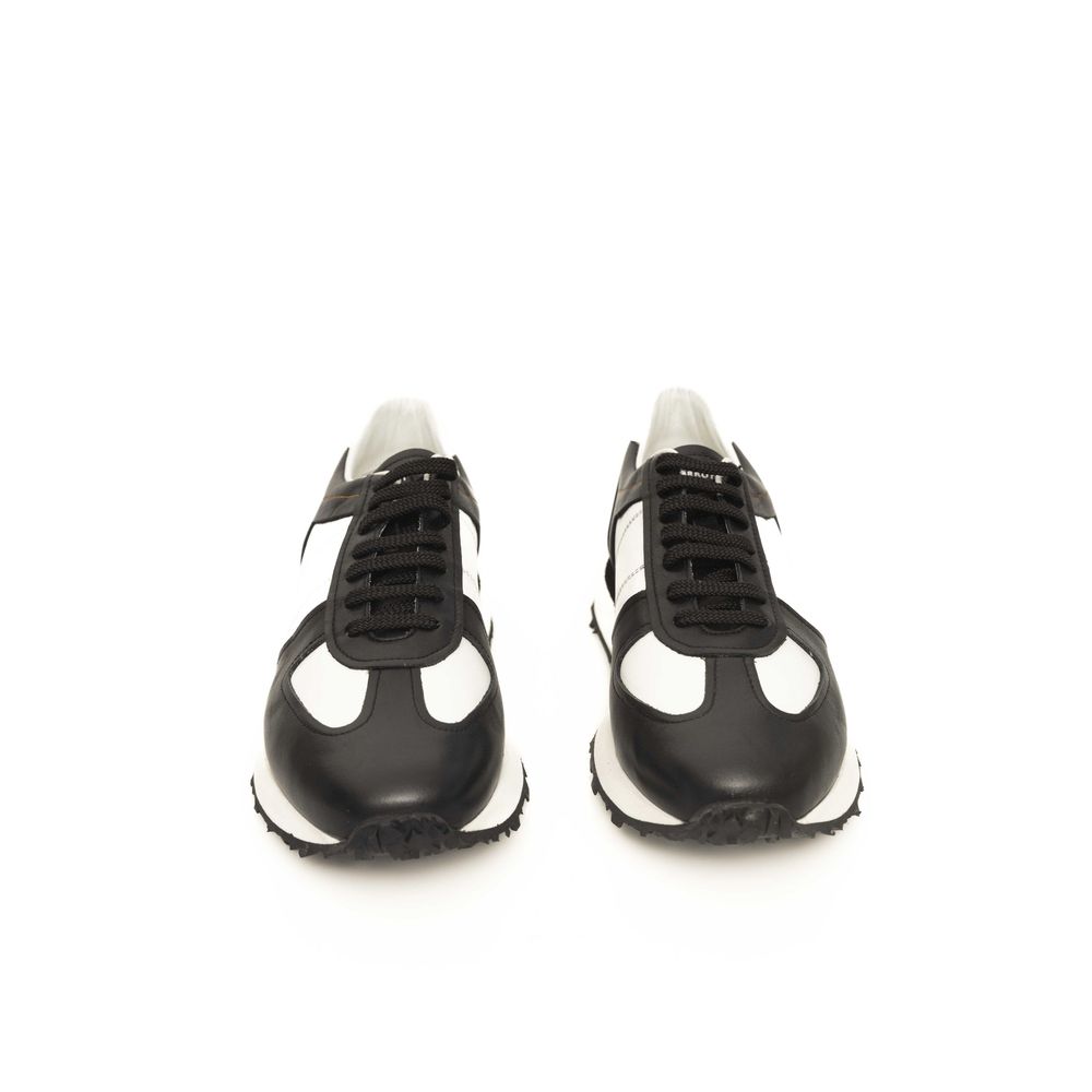 Black Calfskin Men Sneaker - ventzia