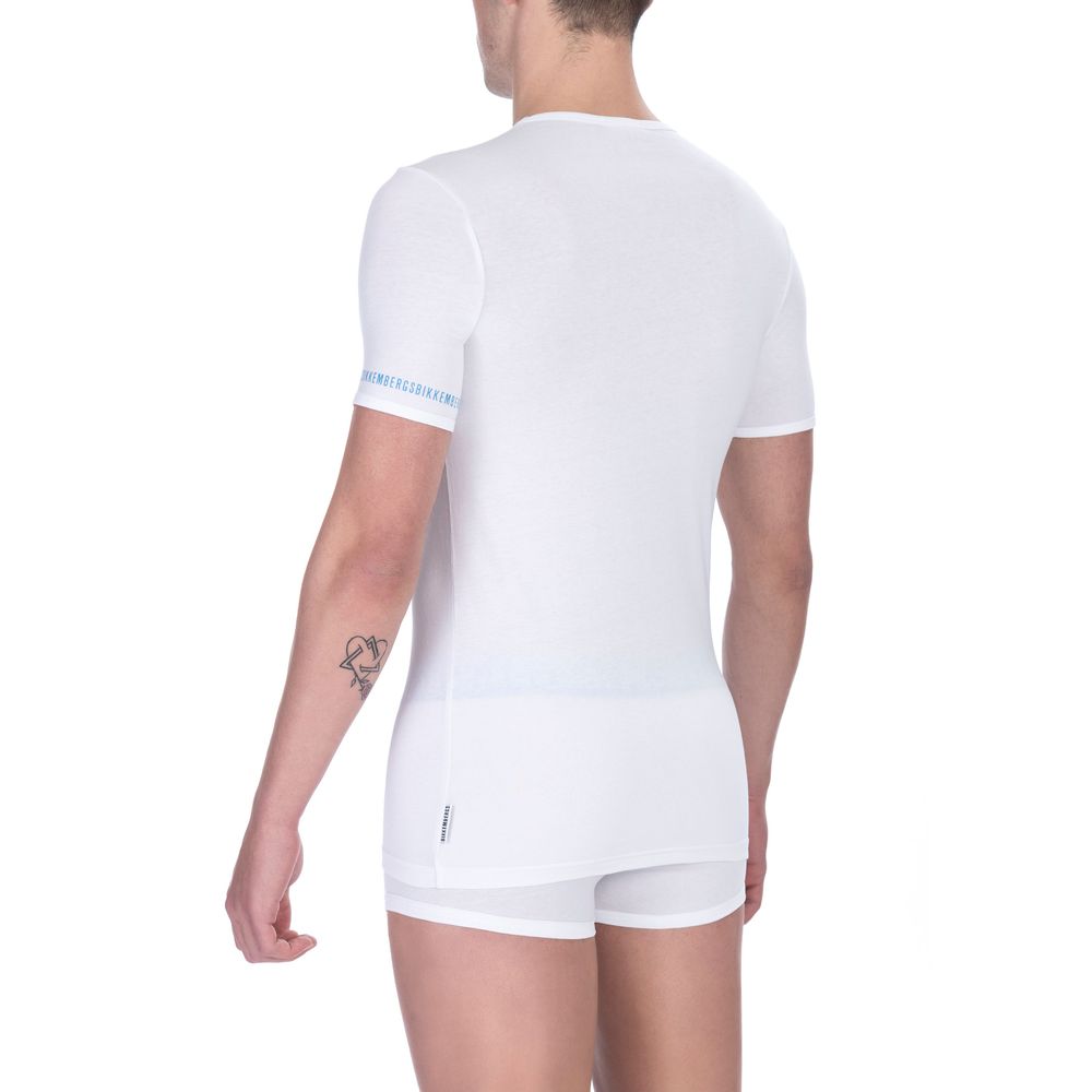 White Cotton Men's T-Shirt - ventzia