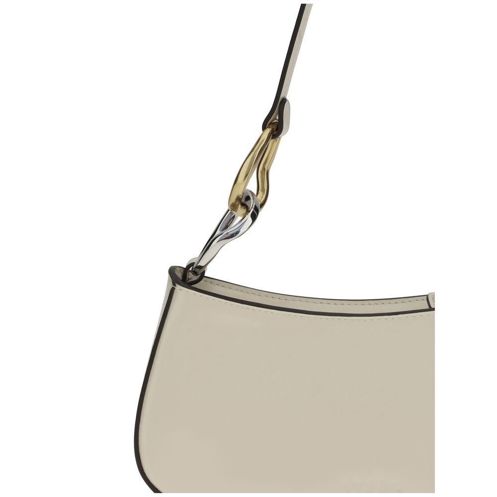 Cream Calf Leather Bos Taurus Shoulder Bag - ventzia