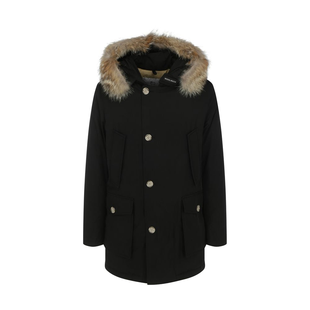 Black Cotton Parka - ventzia
