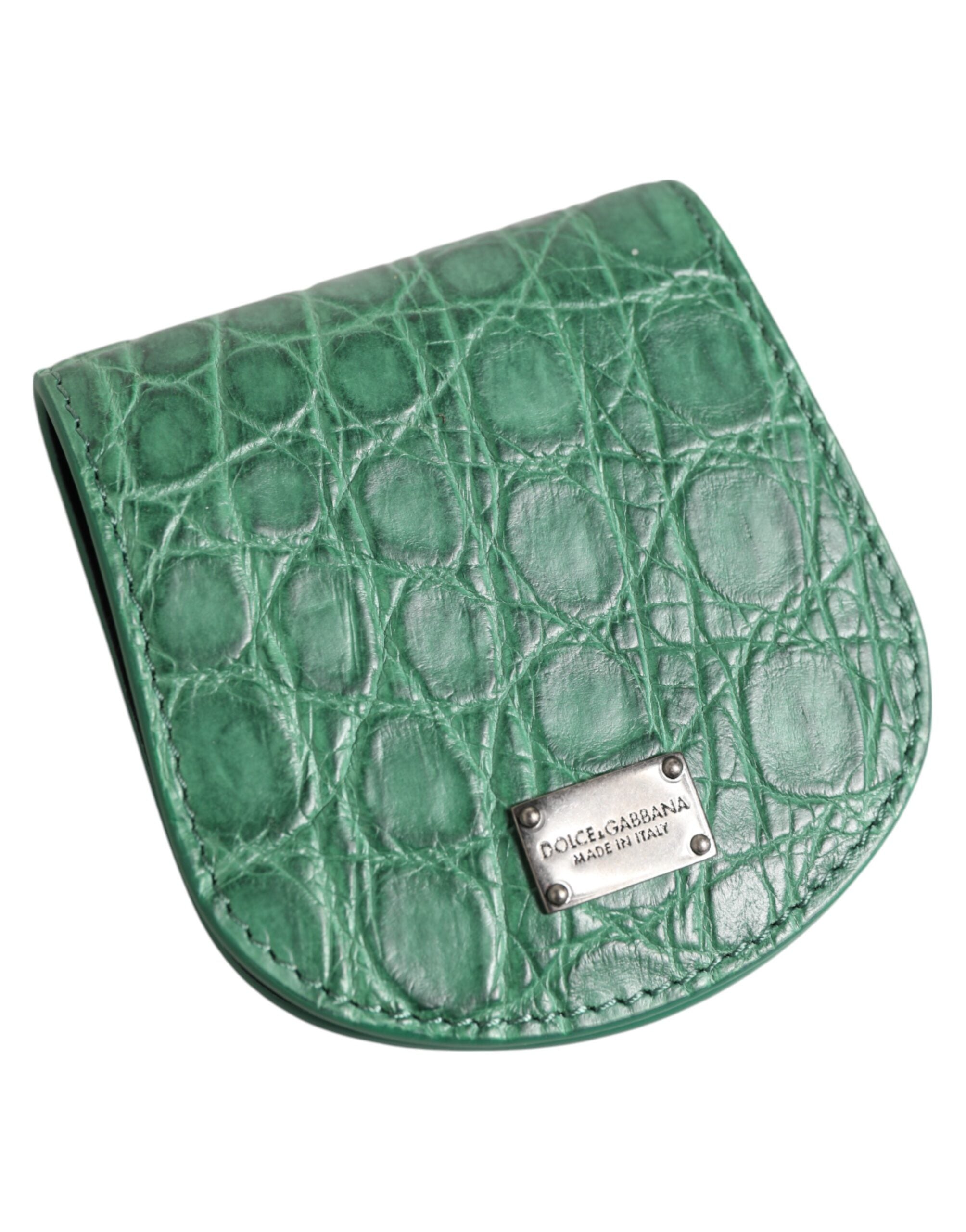 Green Exotic Skin Coin Condom Case Holder Pocket Wallet - ventzia