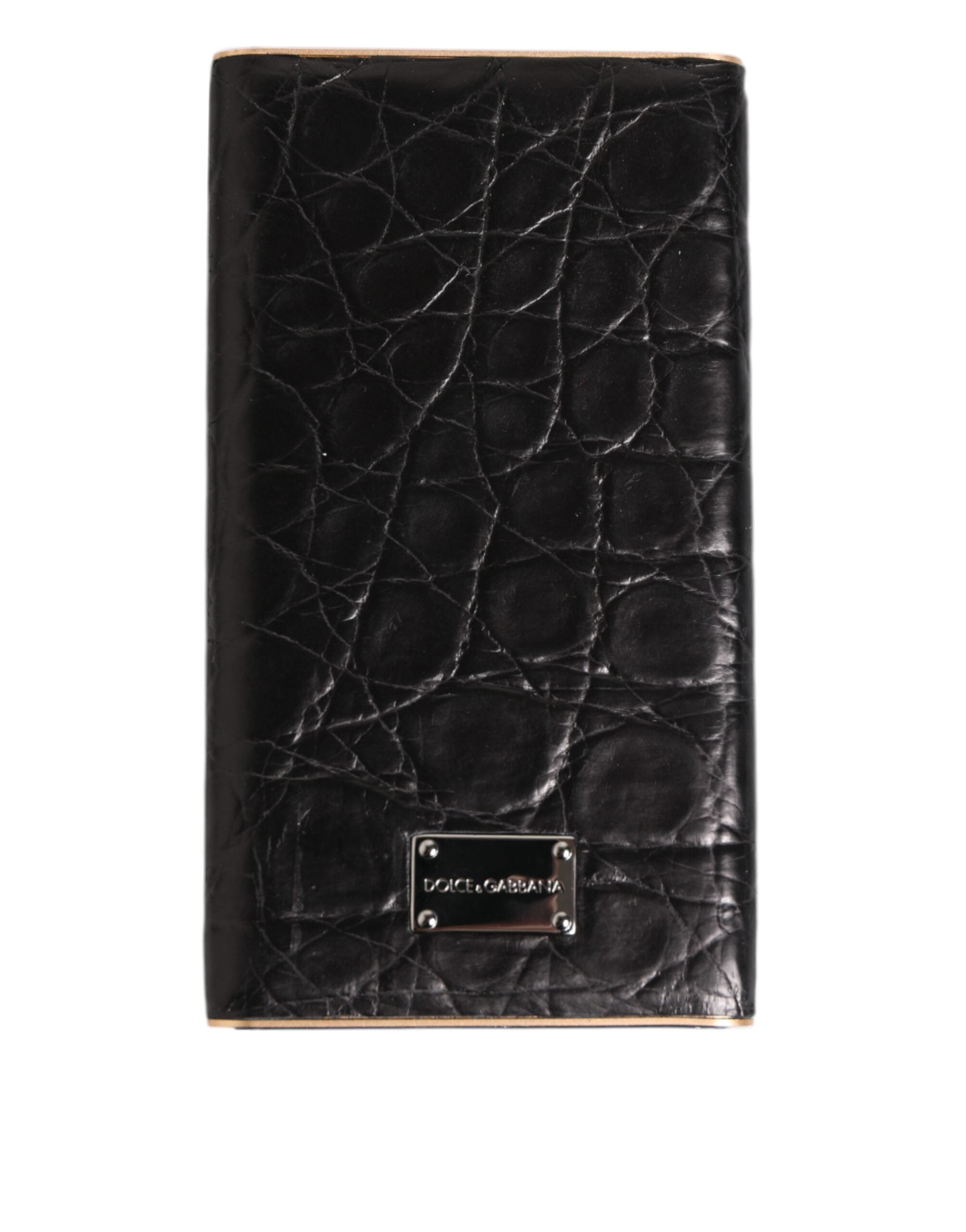 Black Leather Exotic Skin 3000mAh Power Bank Charger USB - ventzia