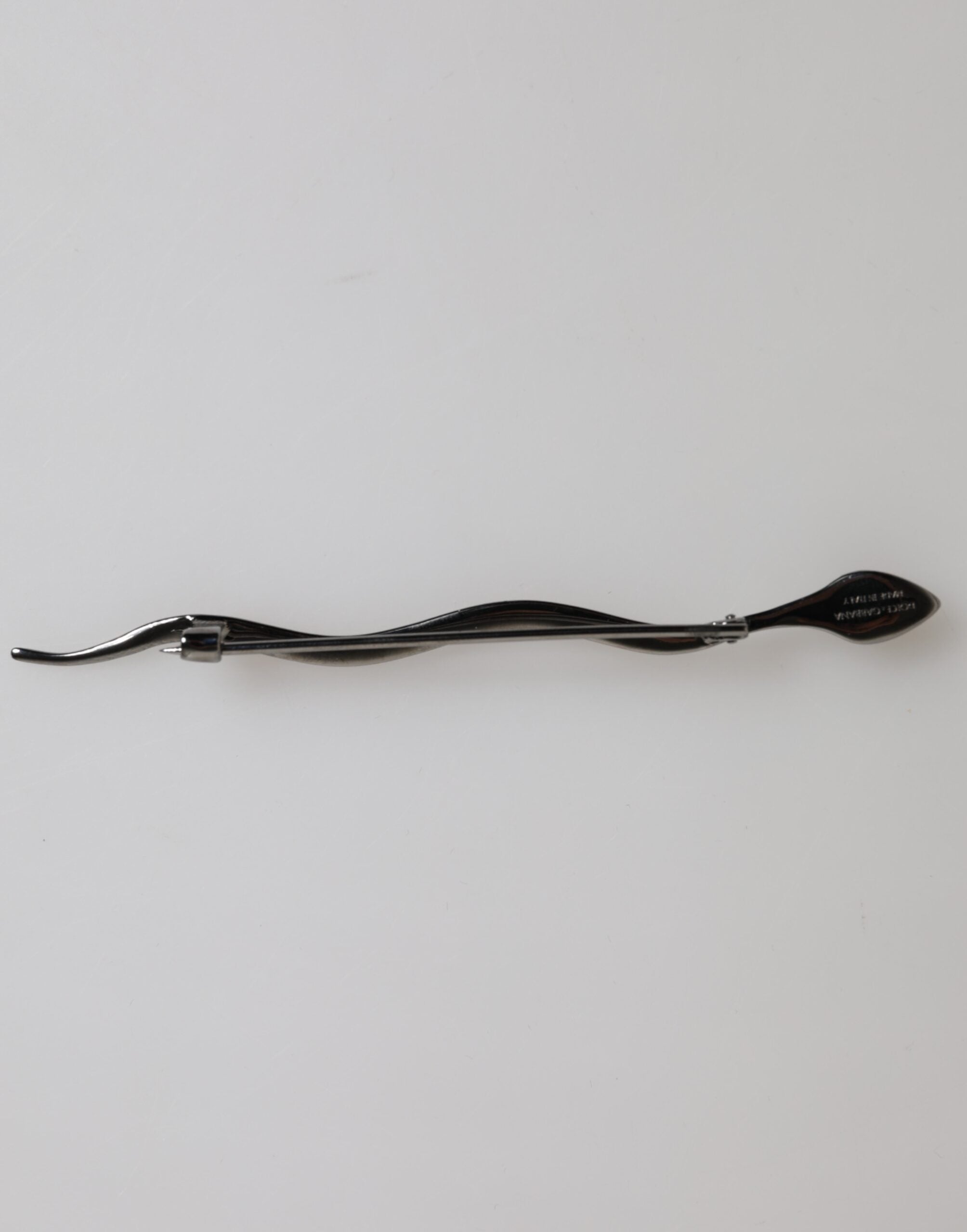 Black Brass Crystal Spilla Serpente Mens Brooch Pin - ventzia