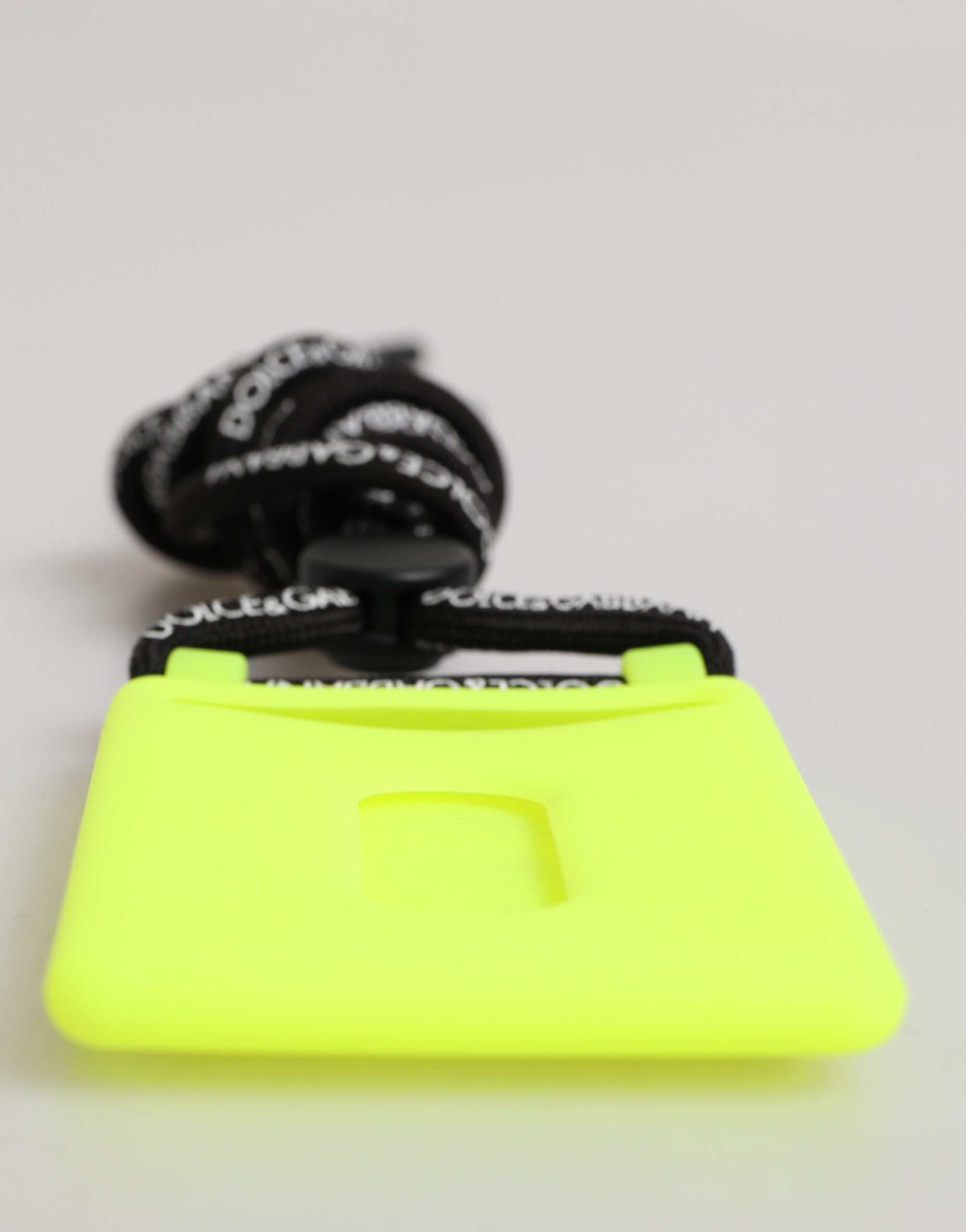 Yellow Green Rubber DG Embossed Adjustable Badge Holder - ventzia