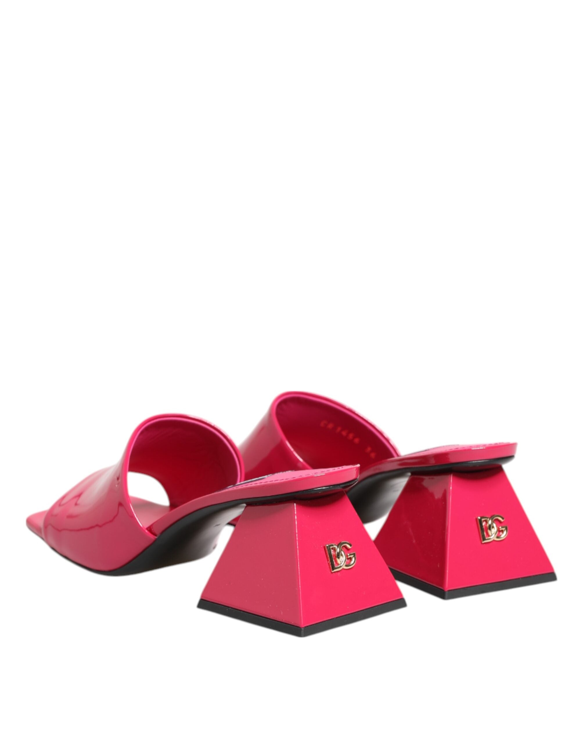 Pink Open Toe Block Heel Mules Sandals Shoes - ventzia