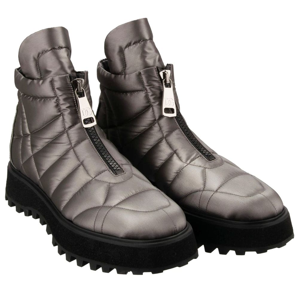 Gray Nylon Boot - ventzia