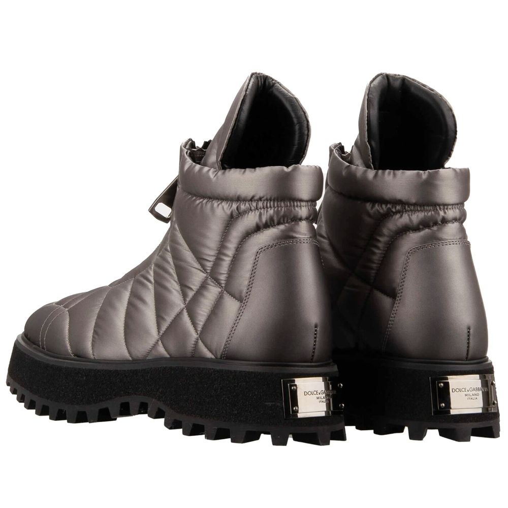 Gray Nylon Boot - ventzia