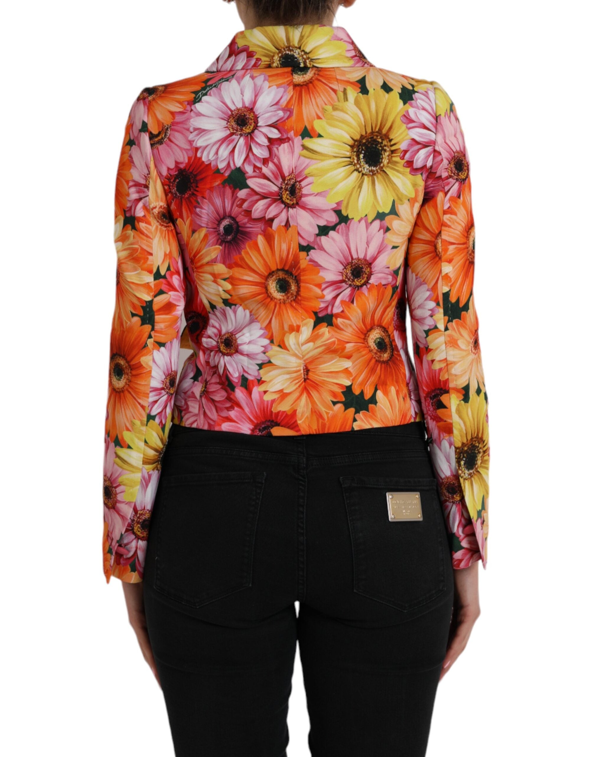 Multicolor Daisy Print Floral Fantasy Jacket - ventzia