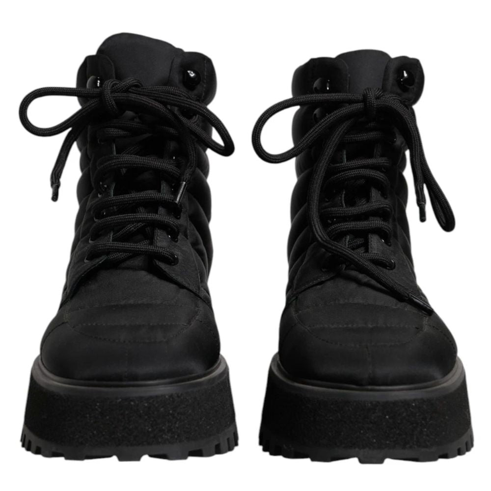 Black Nylon Boot - ventzia