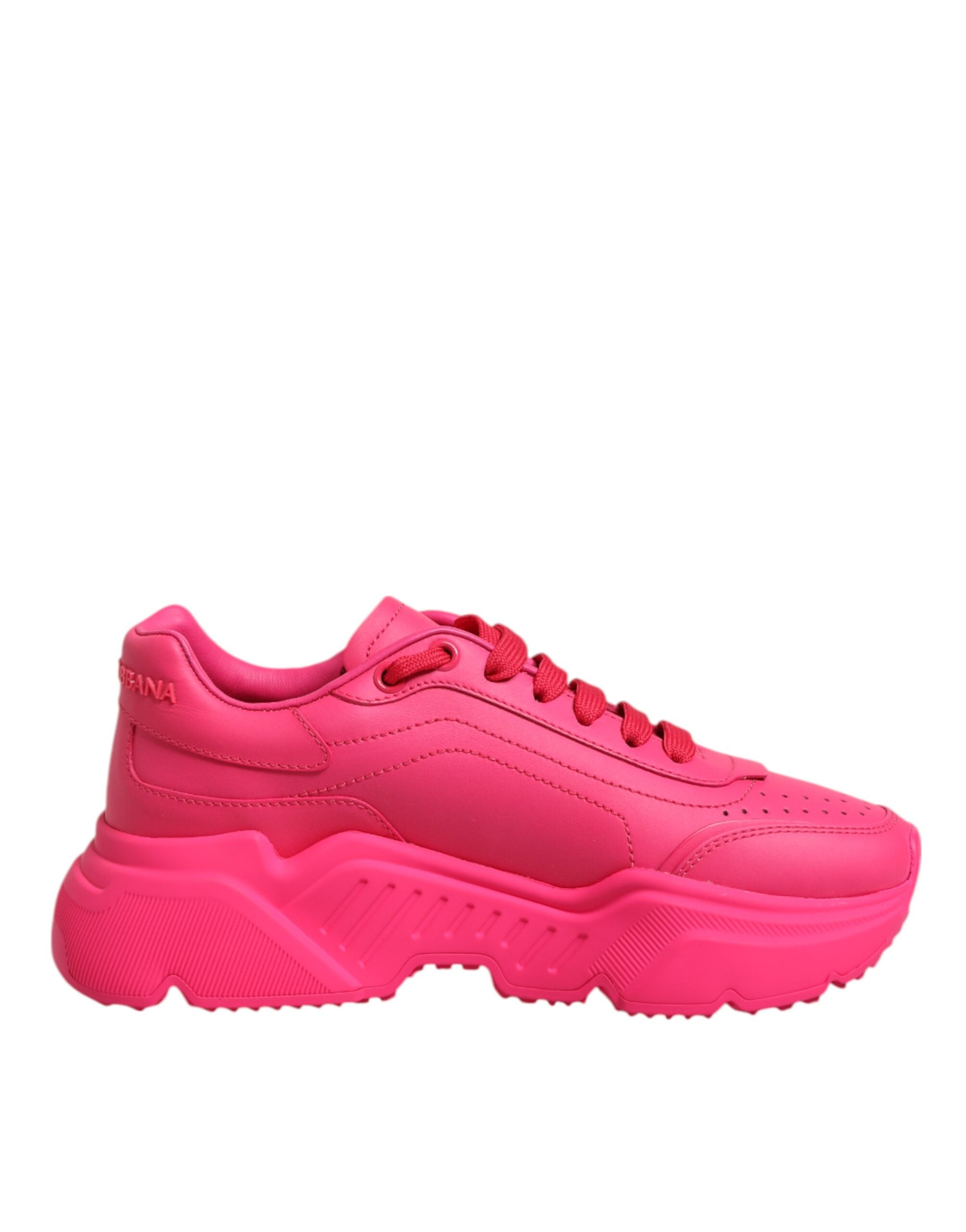 Pink Leather Daymaster Low Top Sneakers Shoes - ventzia