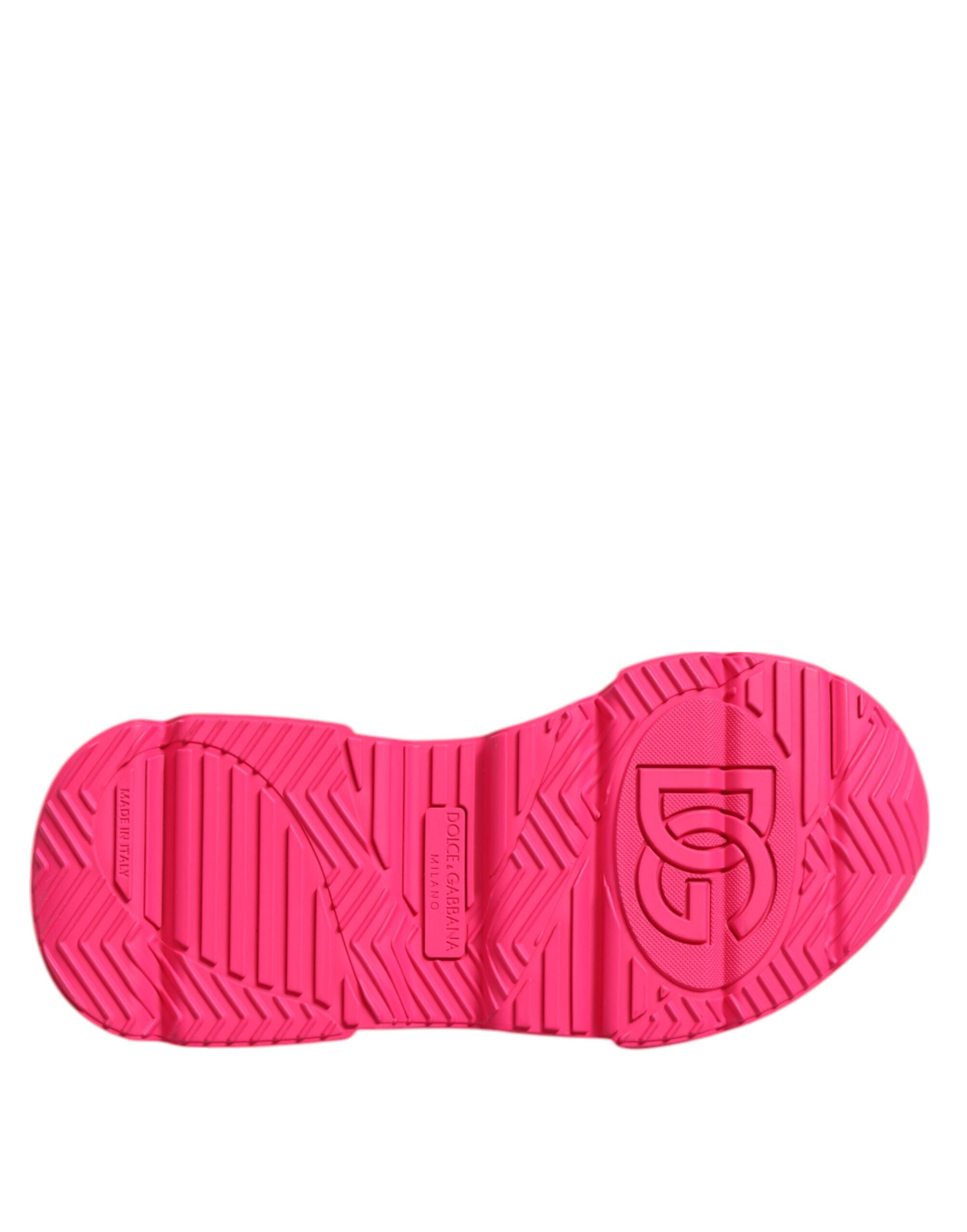 Pink Leather Daymaster Low Top Sneakers Shoes - ventzia