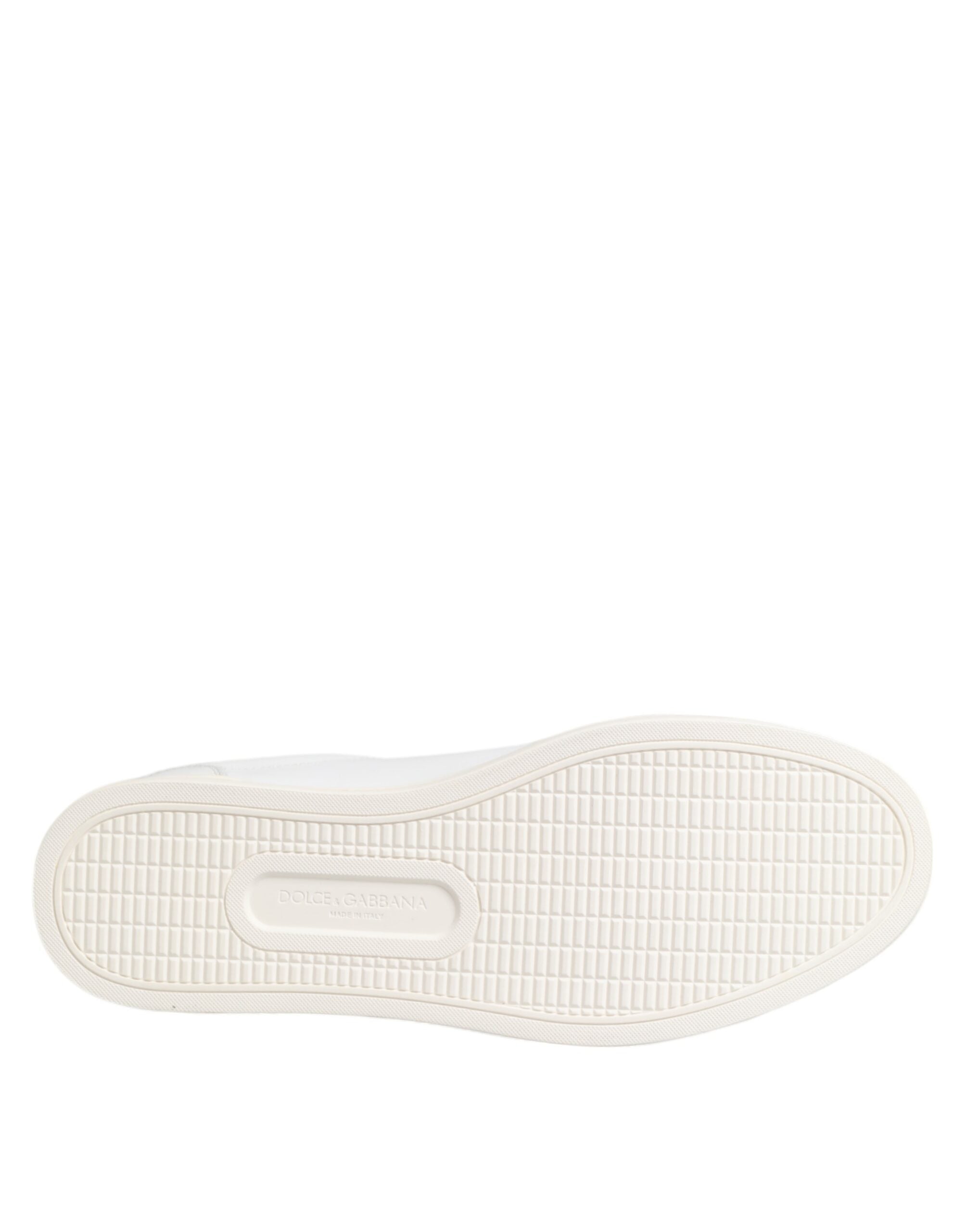 White Crown Bee Leather Low Top Sneakers Shoes - ventzia