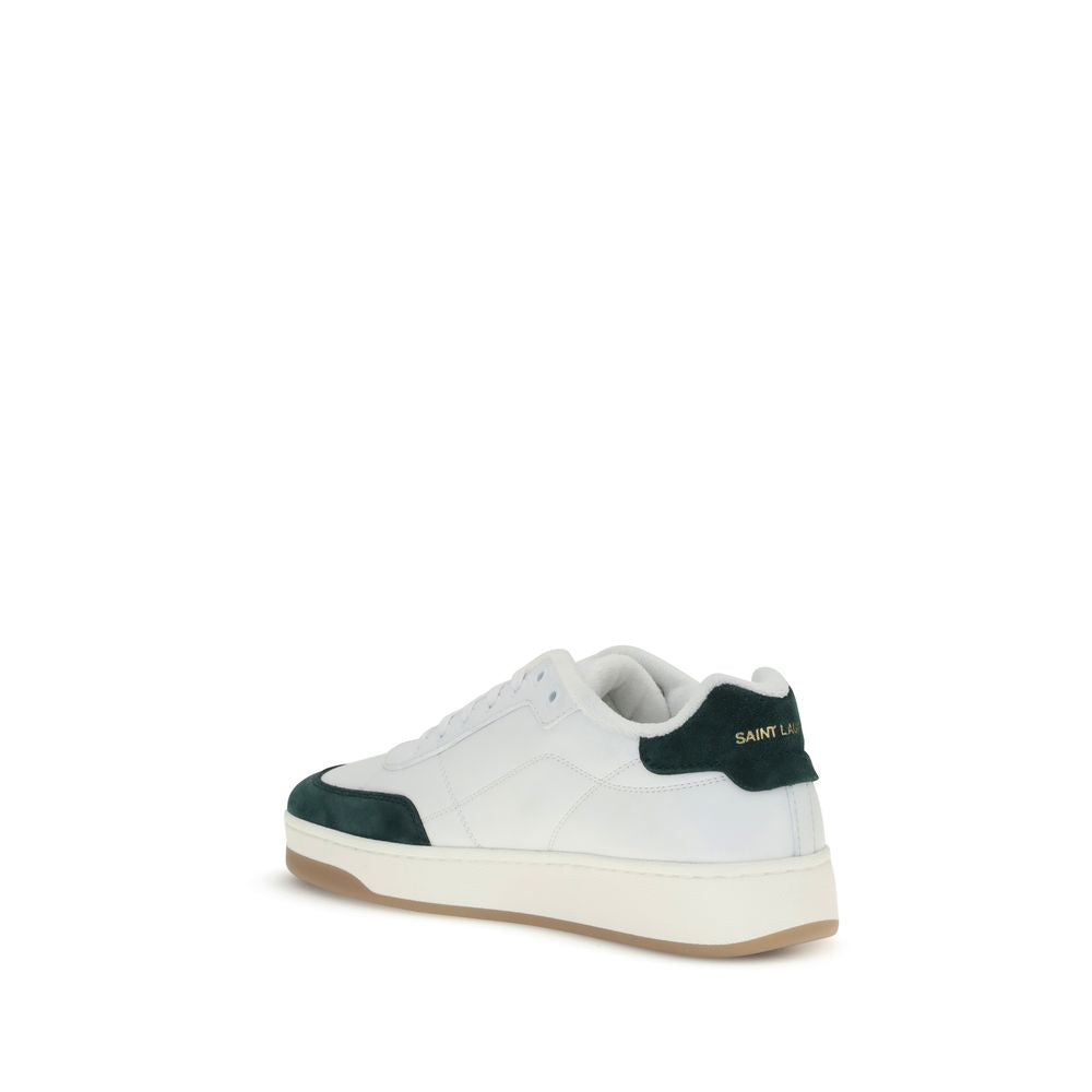 White Calf Leather Bos Taurus Low Top Sneakers - ventzia