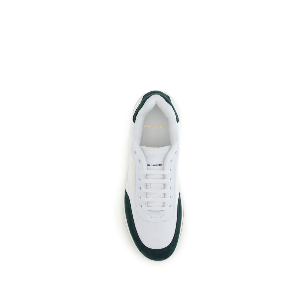 White Calf Leather Bos Taurus Low Top Sneakers - ventzia