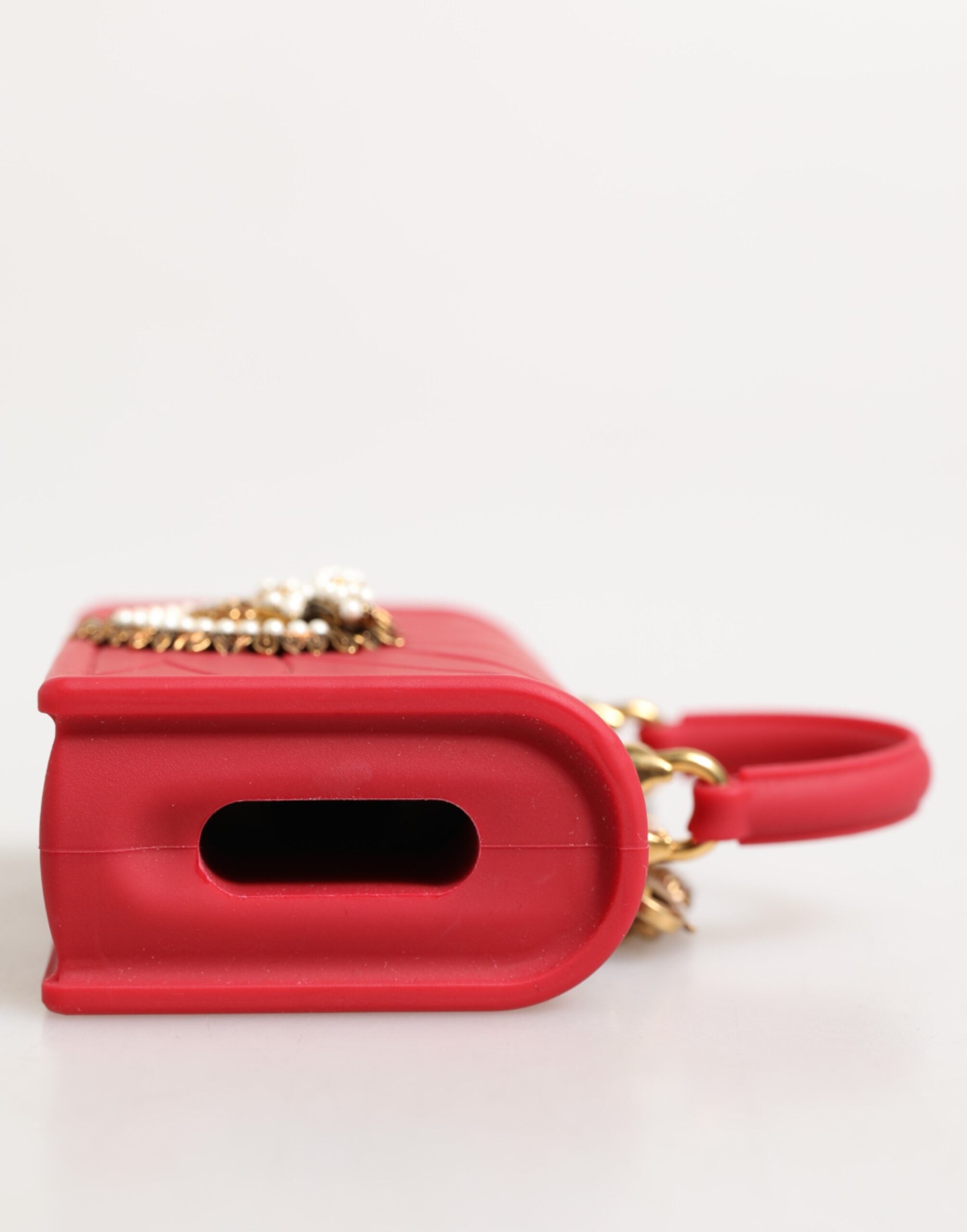 Red Silicone Devotion Heart Cover Bag Women Airpods Case - ventzia