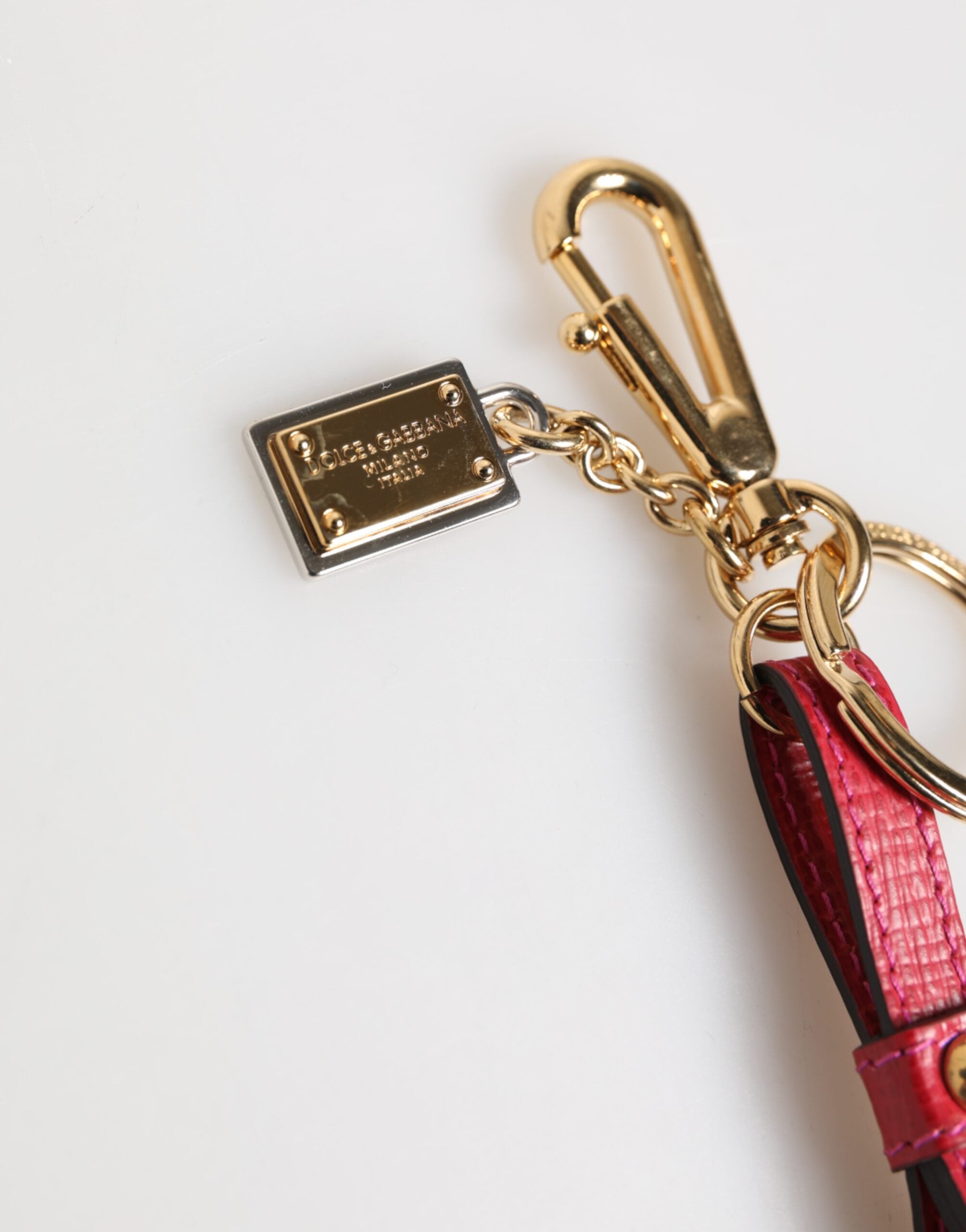 Red Yellow Mini Espadrille Style Charm Keychain Keyring - ventzia