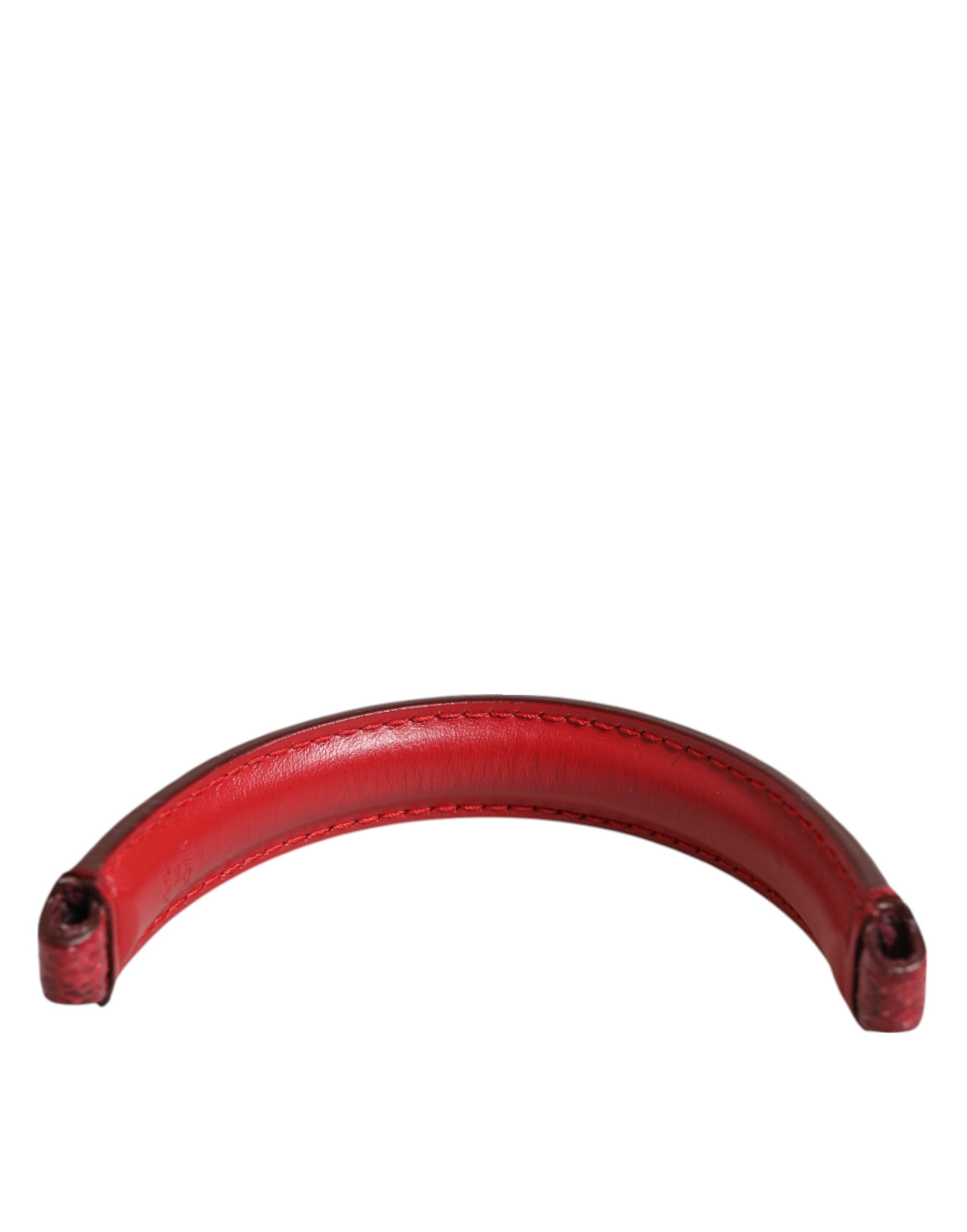 Red Small Ayers Leather Bag Handle Women Shoulder Strap - ventzia