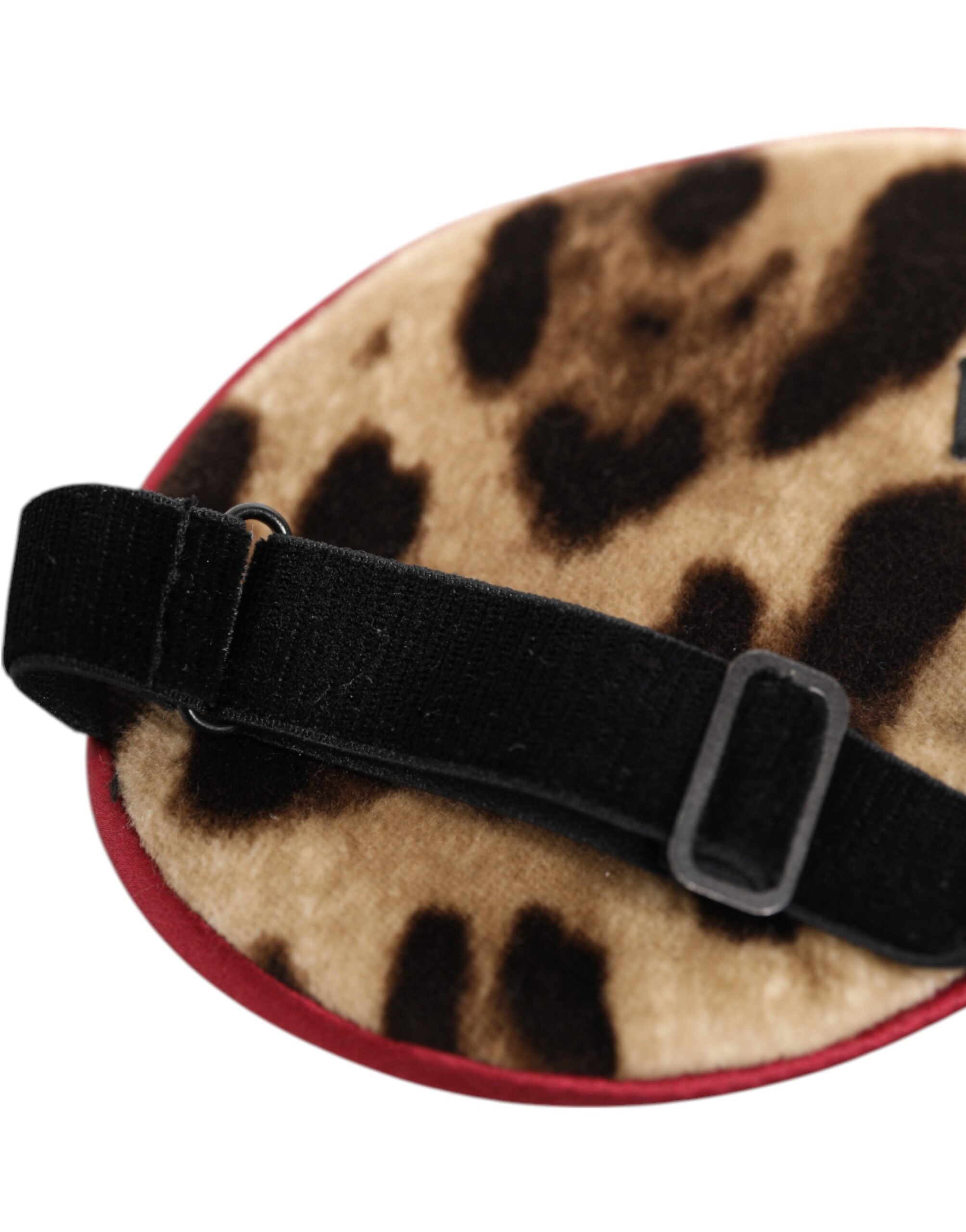 Brown Leopard Print Silk Women Accessory Sleep Eye Mask - ventzia