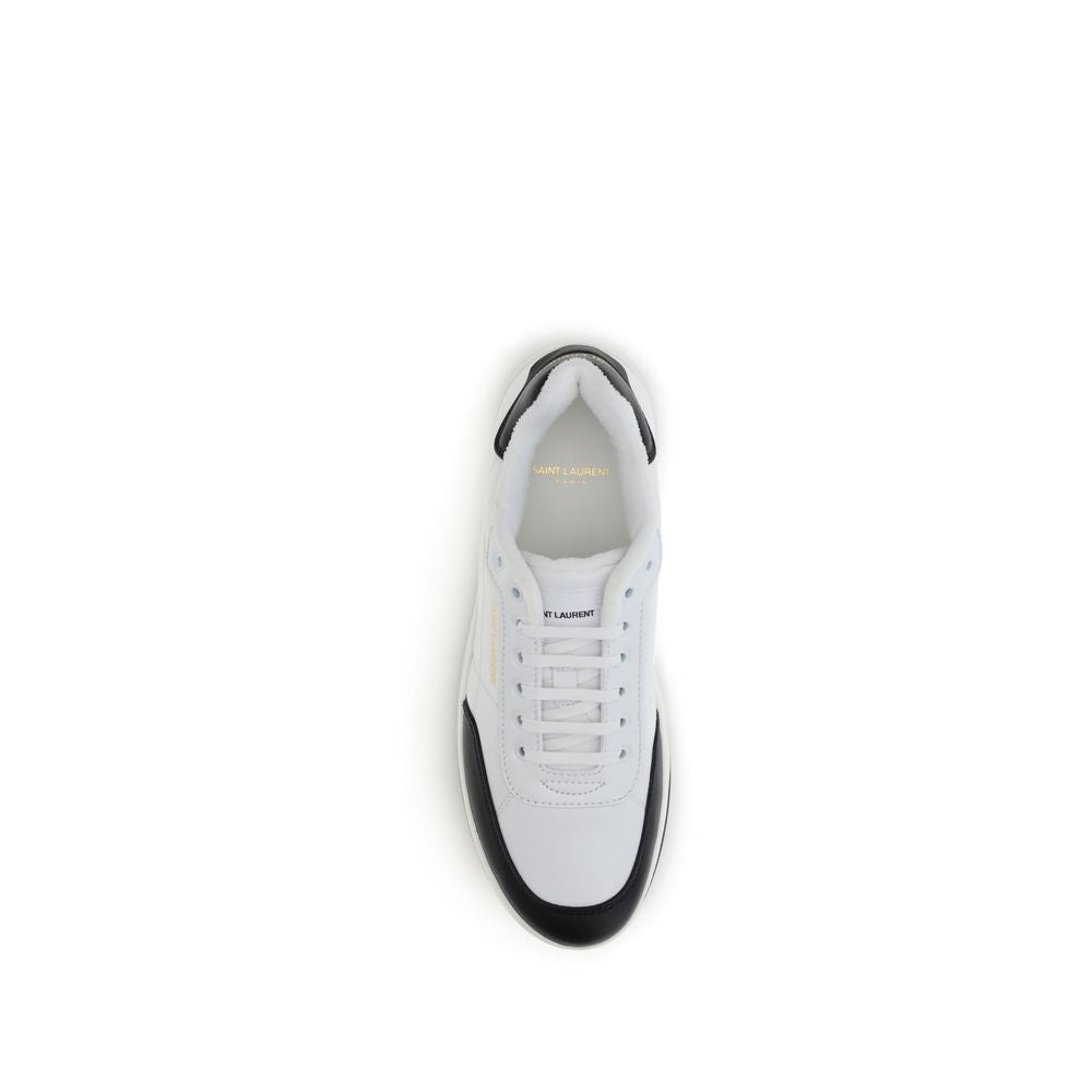 White Calf Leather Bos Taurus Low Top Sneakers - ventzia
