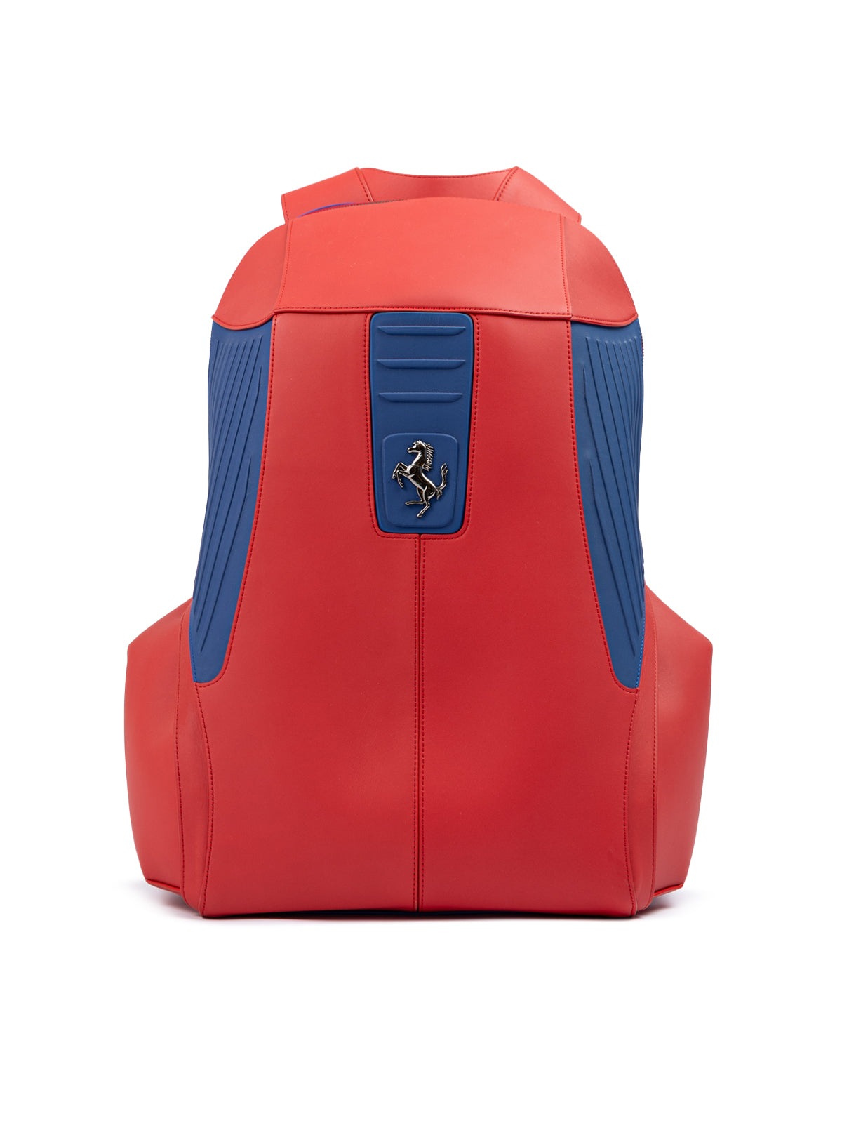 Red Leather Technical Backpack - ventzia