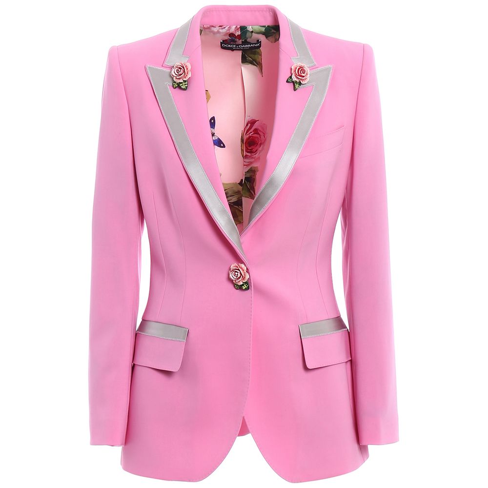 Pink Wool Jackets & Coat - ventzia