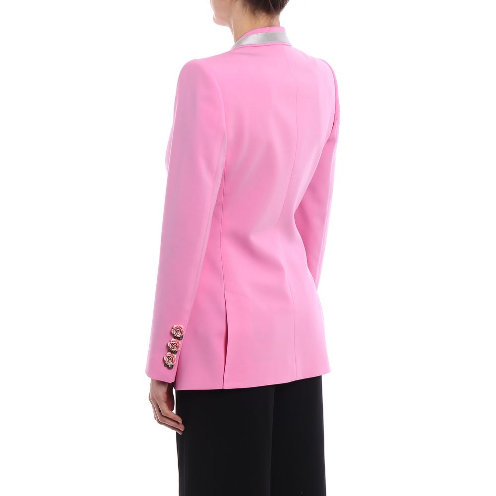 Pink Wool Jackets & Coat - ventzia