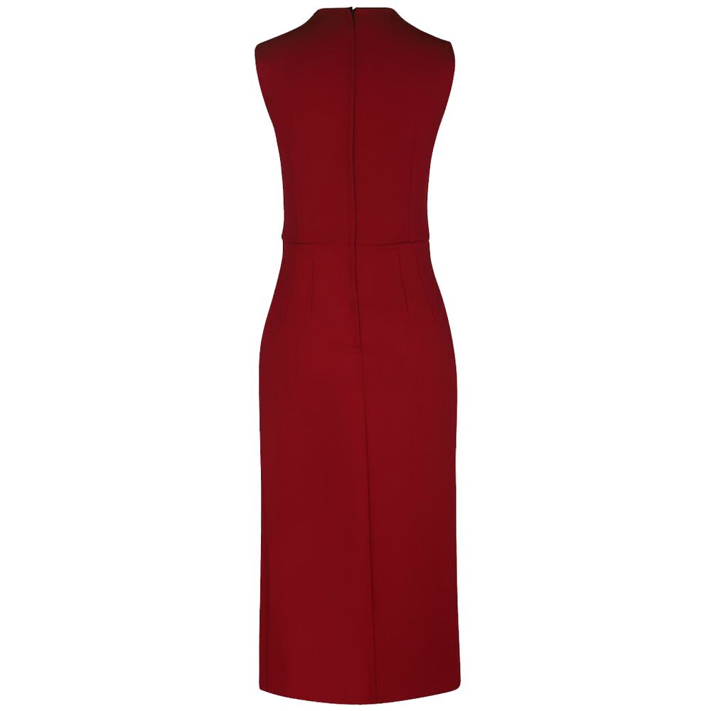 Red Viscose Dress - ventzia