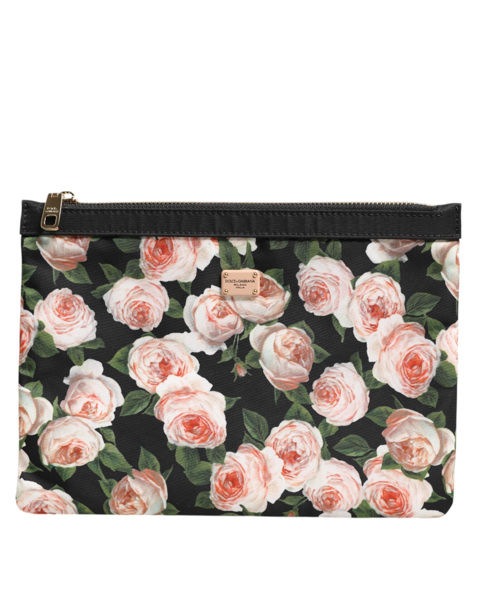 Multicolor Floral DG Plaque Clutch Women Pouch Borse Bag - ventzia