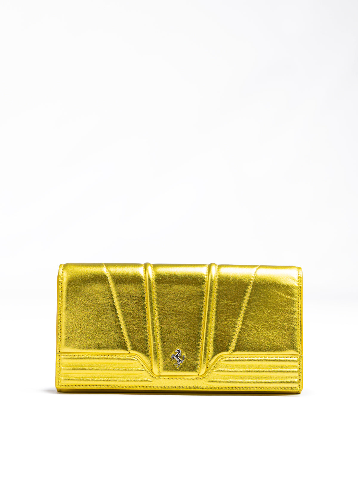 Metal Yellow GT patent leather purse - ventzia