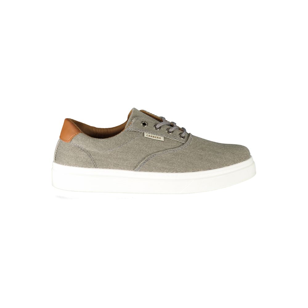 Gray Polyester Sneaker - ventzia