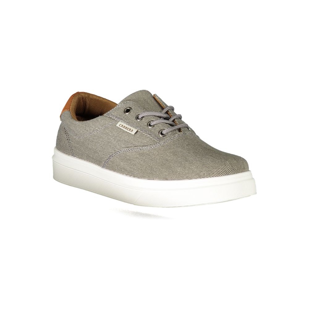 Gray Polyester Sneaker - ventzia